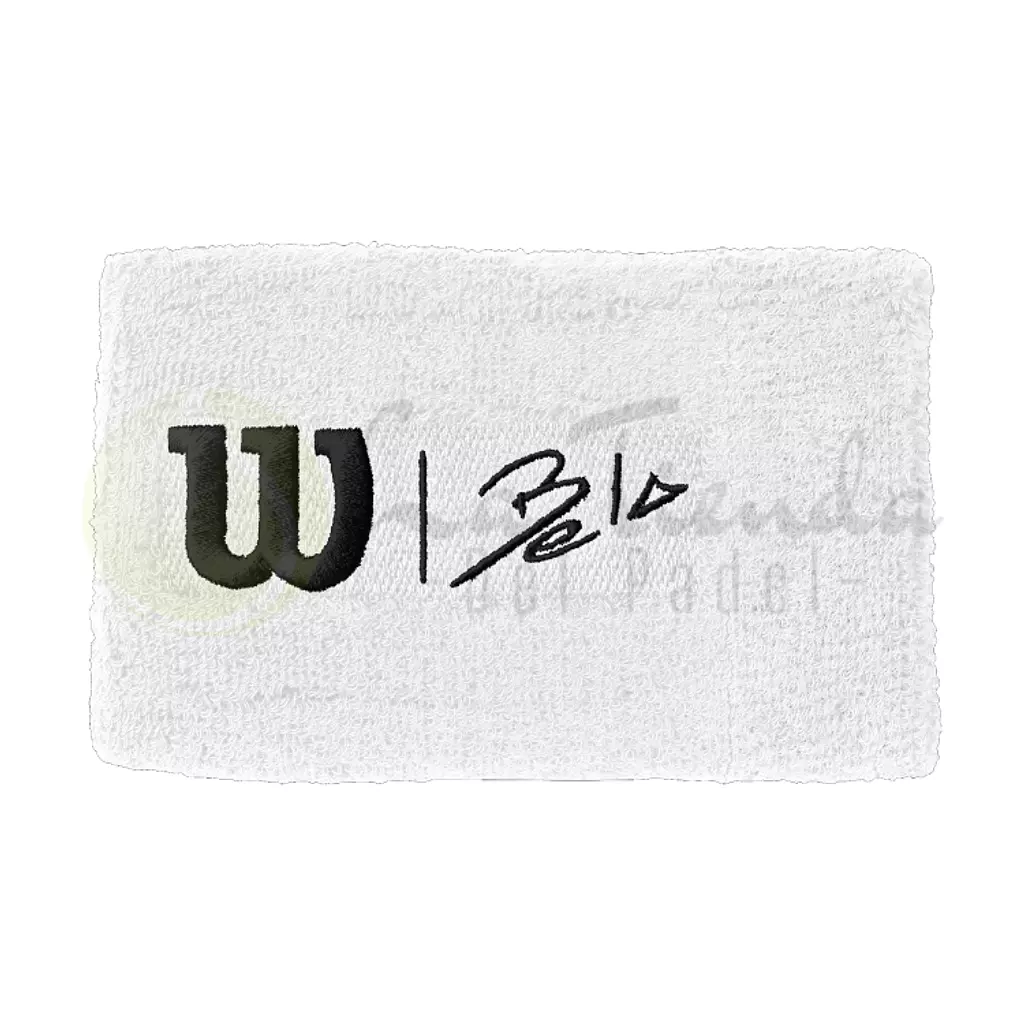 Wilson Bela Extra-Wide Wristband - White