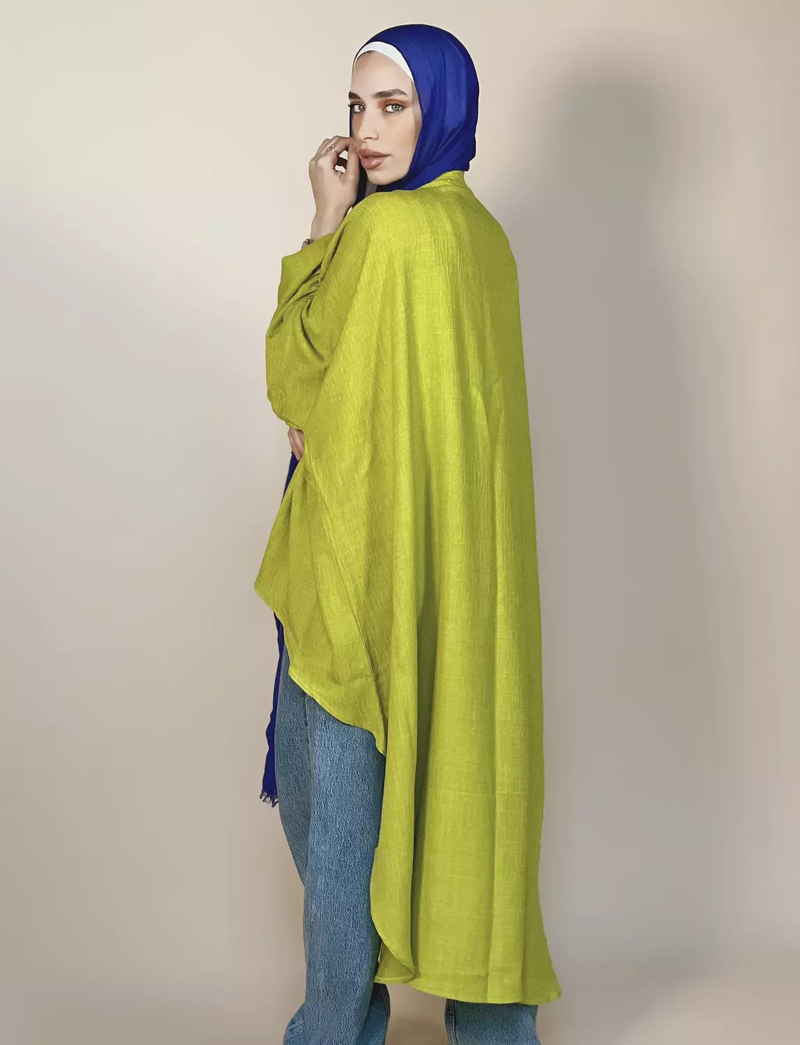 Lime Drape Tunic  1