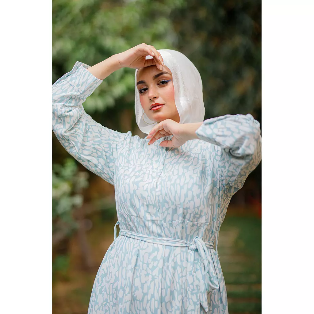 Seniorita Baby Blue Dress