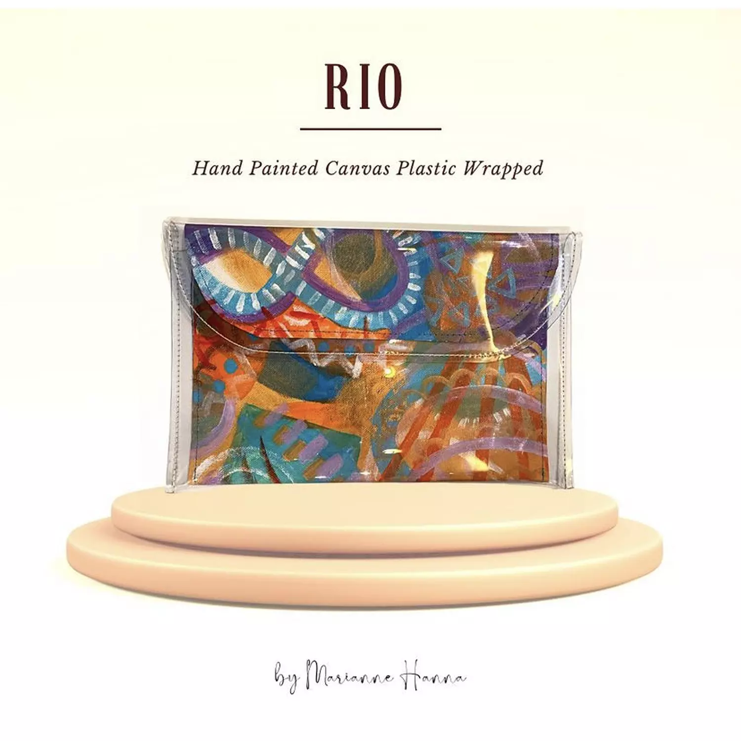 Rio City Hand-Painted Canvas Piece in Plastic Envelope (by order) 1