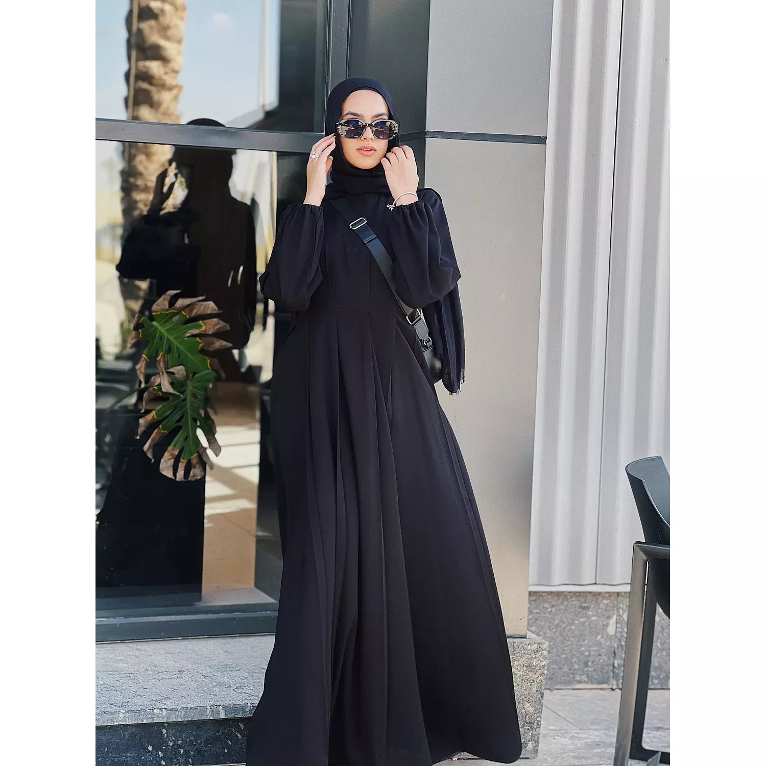 Triple Fold Abaya 2