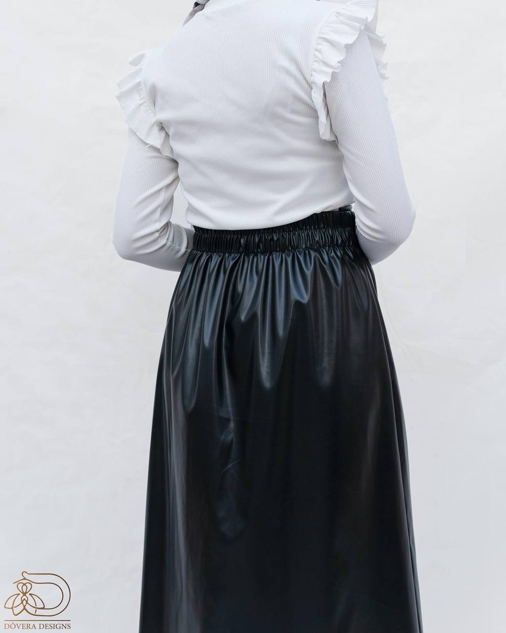 Black Leather Skirt  3