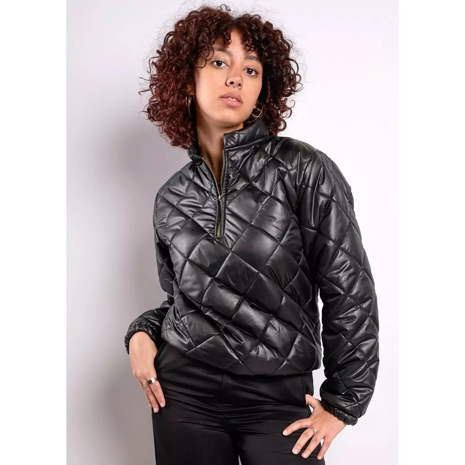 Fusion Puffer zipped sweatshirt hover image