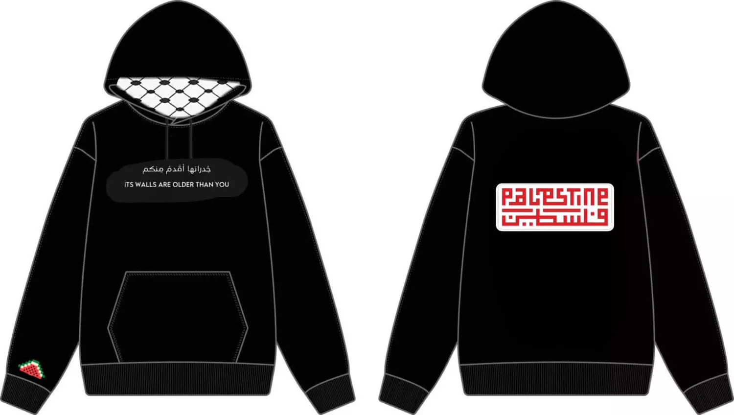  Wall Palestinian Hoodie hover image