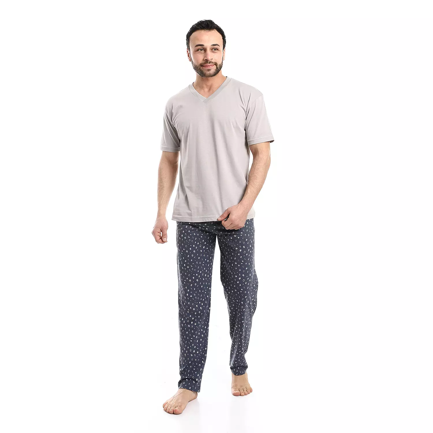 Men Printed Pants Training - 2603 - Grey hover image