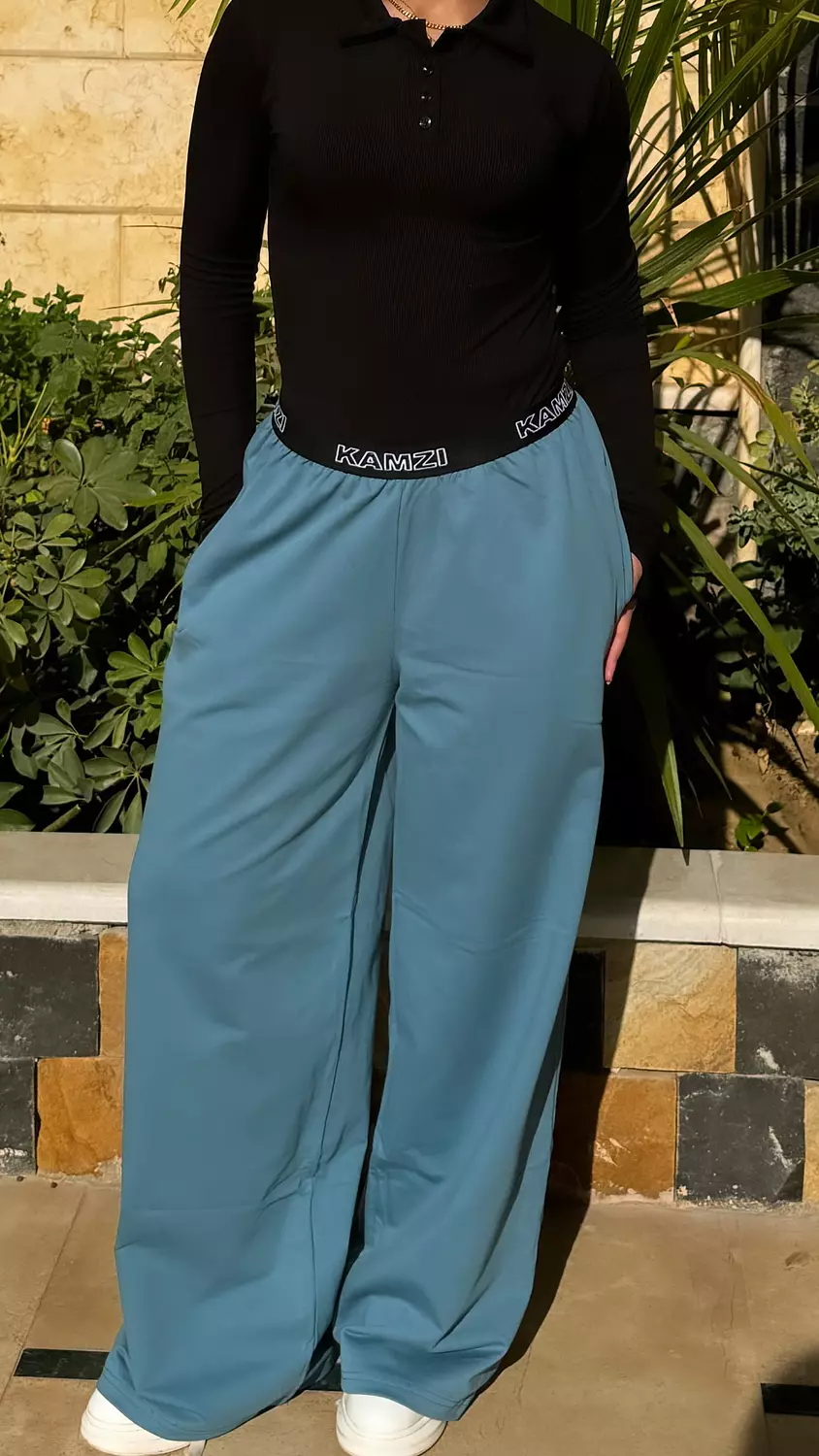  Kamzi oriental blue summer pants         1