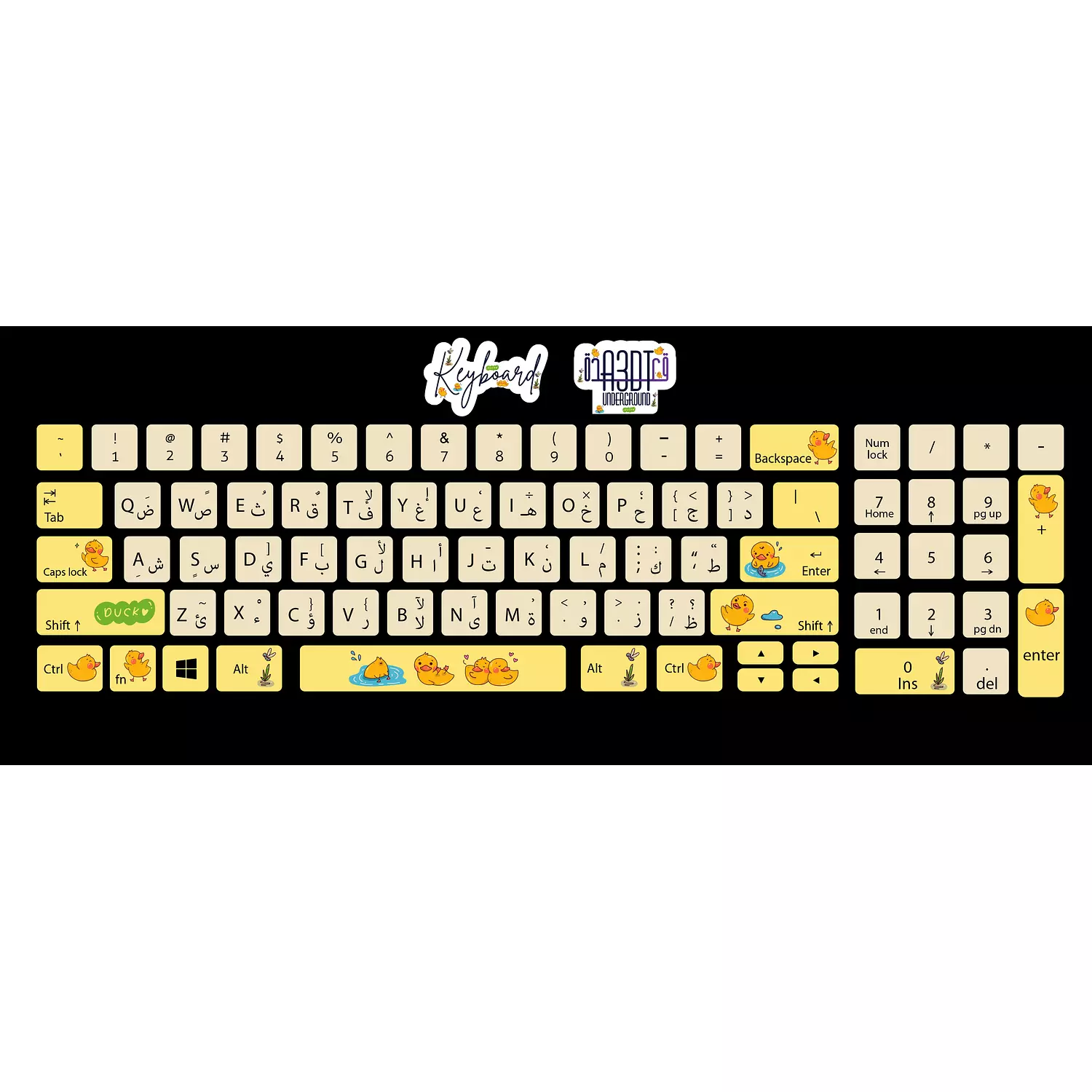 Ducks keyboard sticker  0