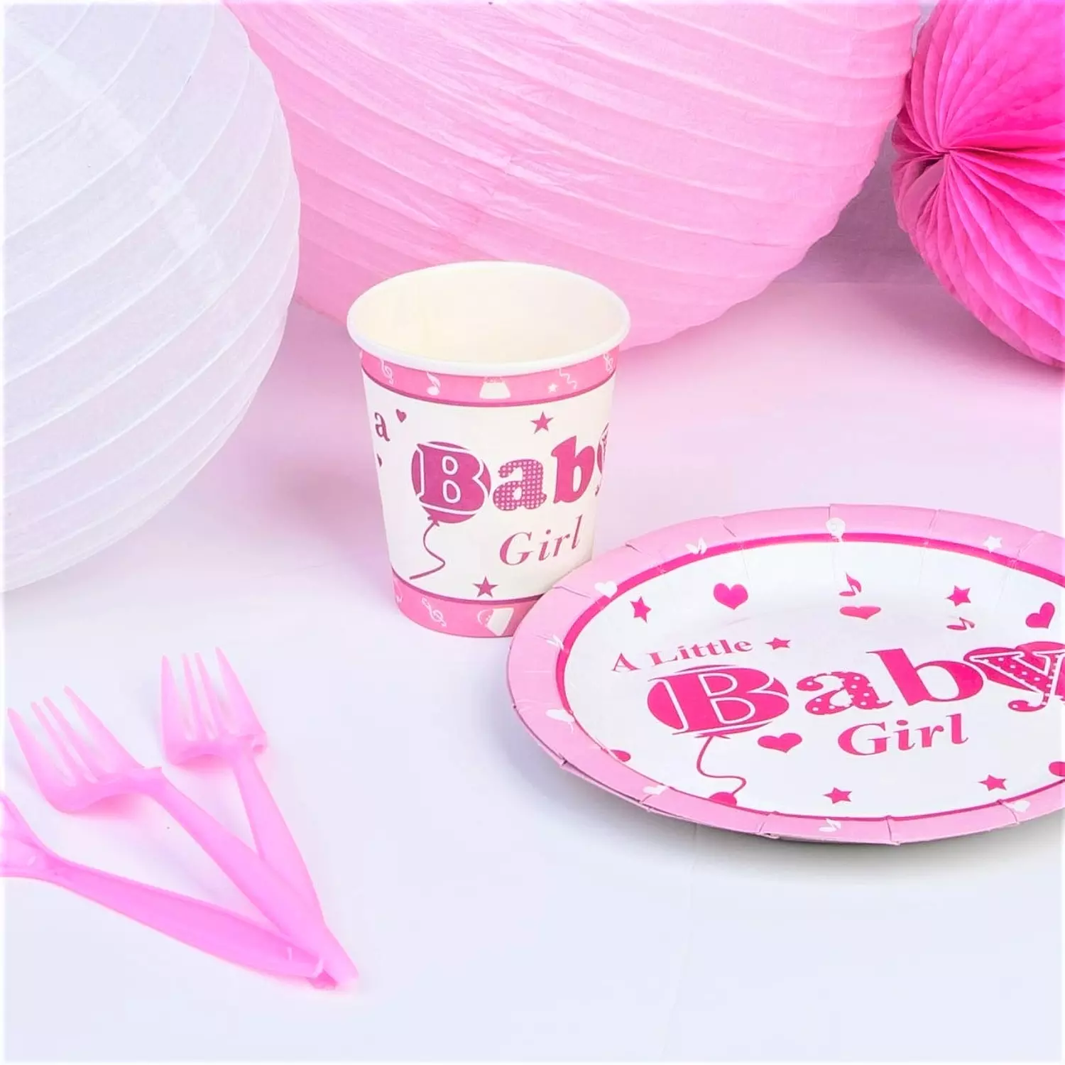 Baby Girl Paper Cups 1