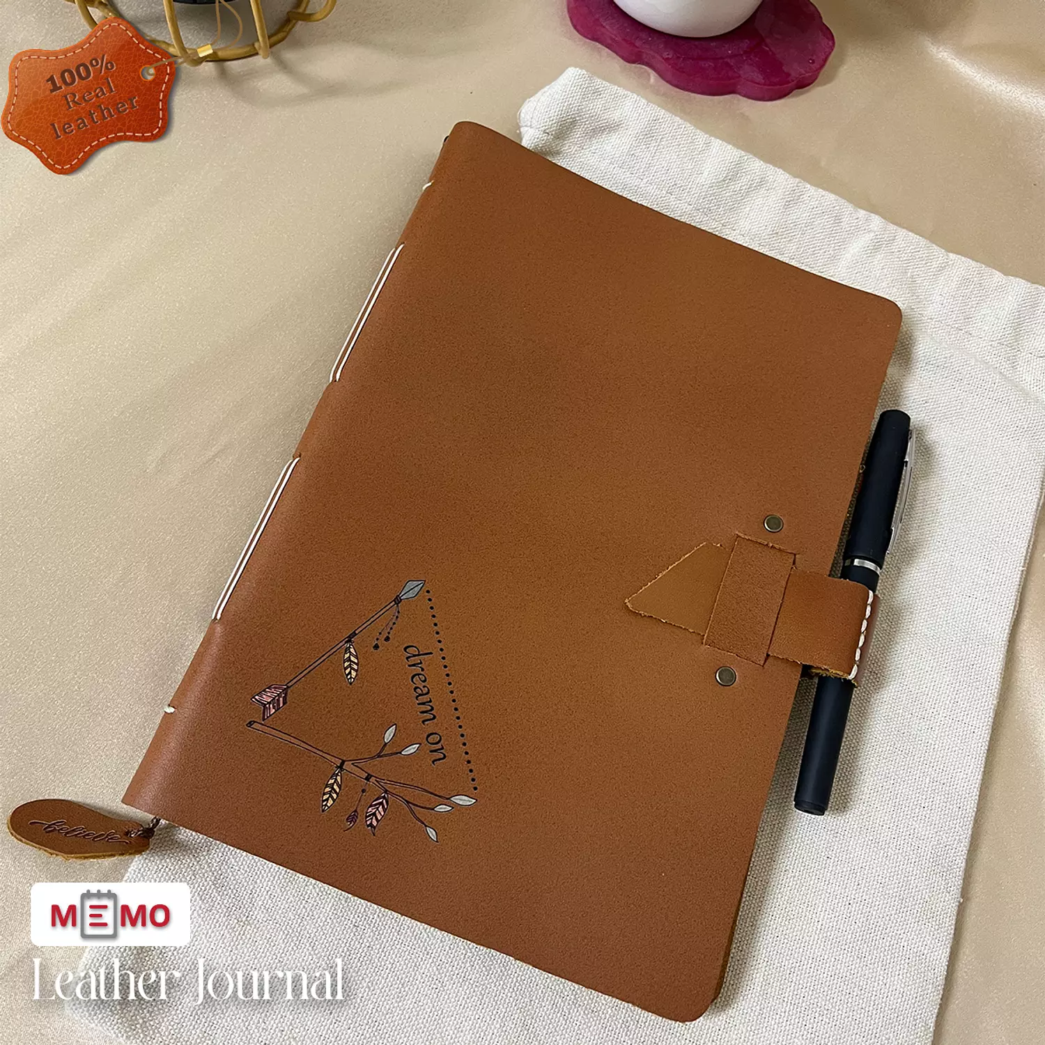 Memo Leather Journal (Real leather) 24