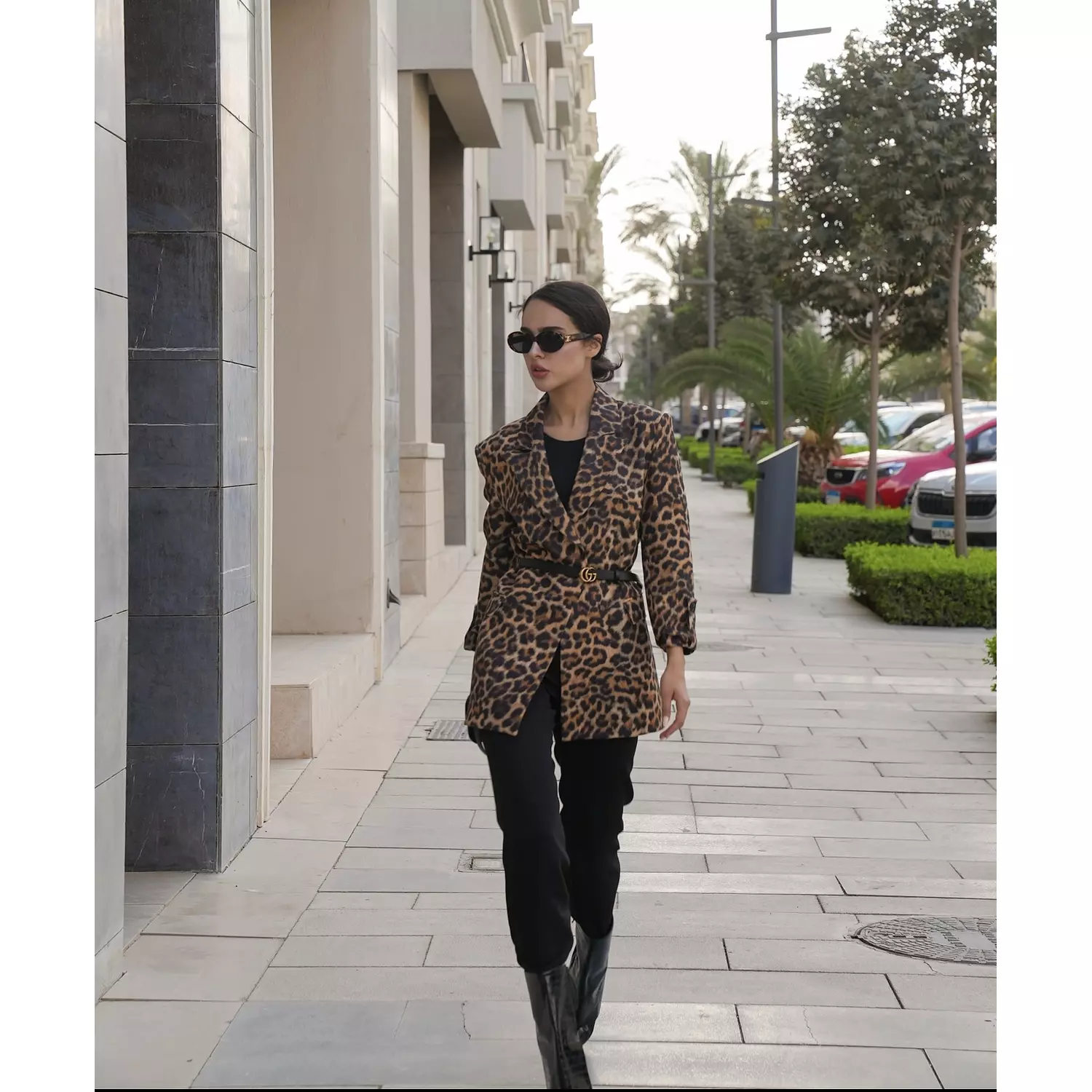 Leopard print blazer 3