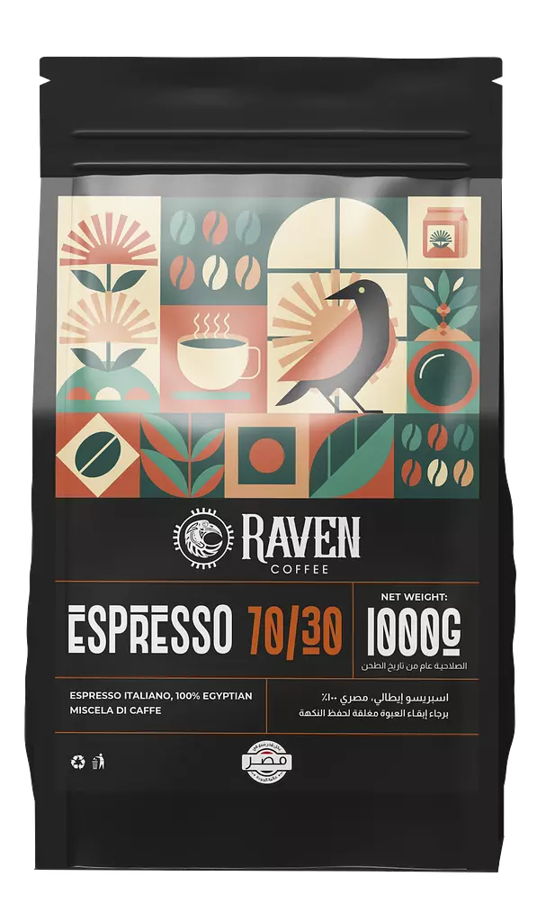 Espresso coffee beans 70/30