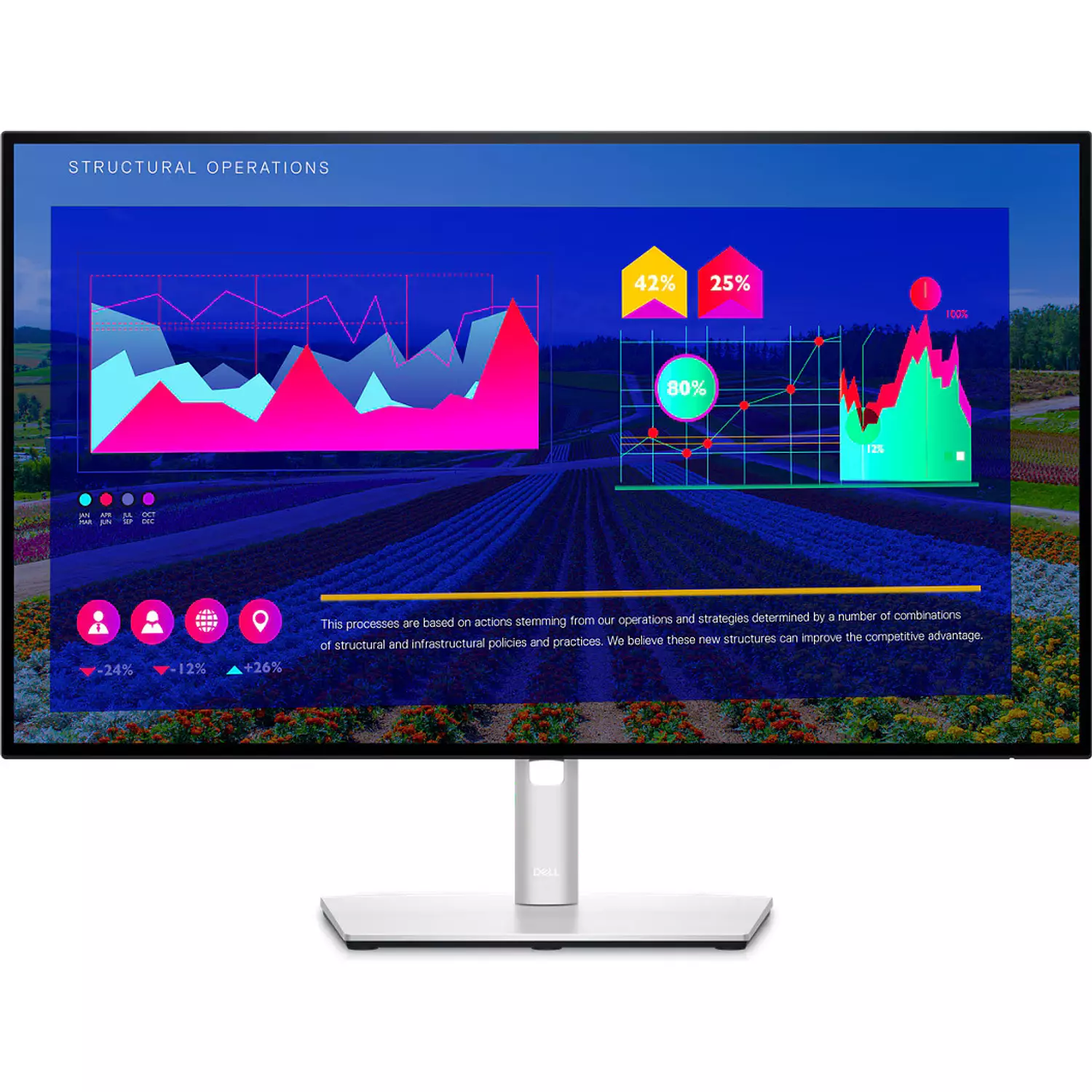 Dell UltraSharp  U2722D USB-C Hub QHD Monitor  hover image