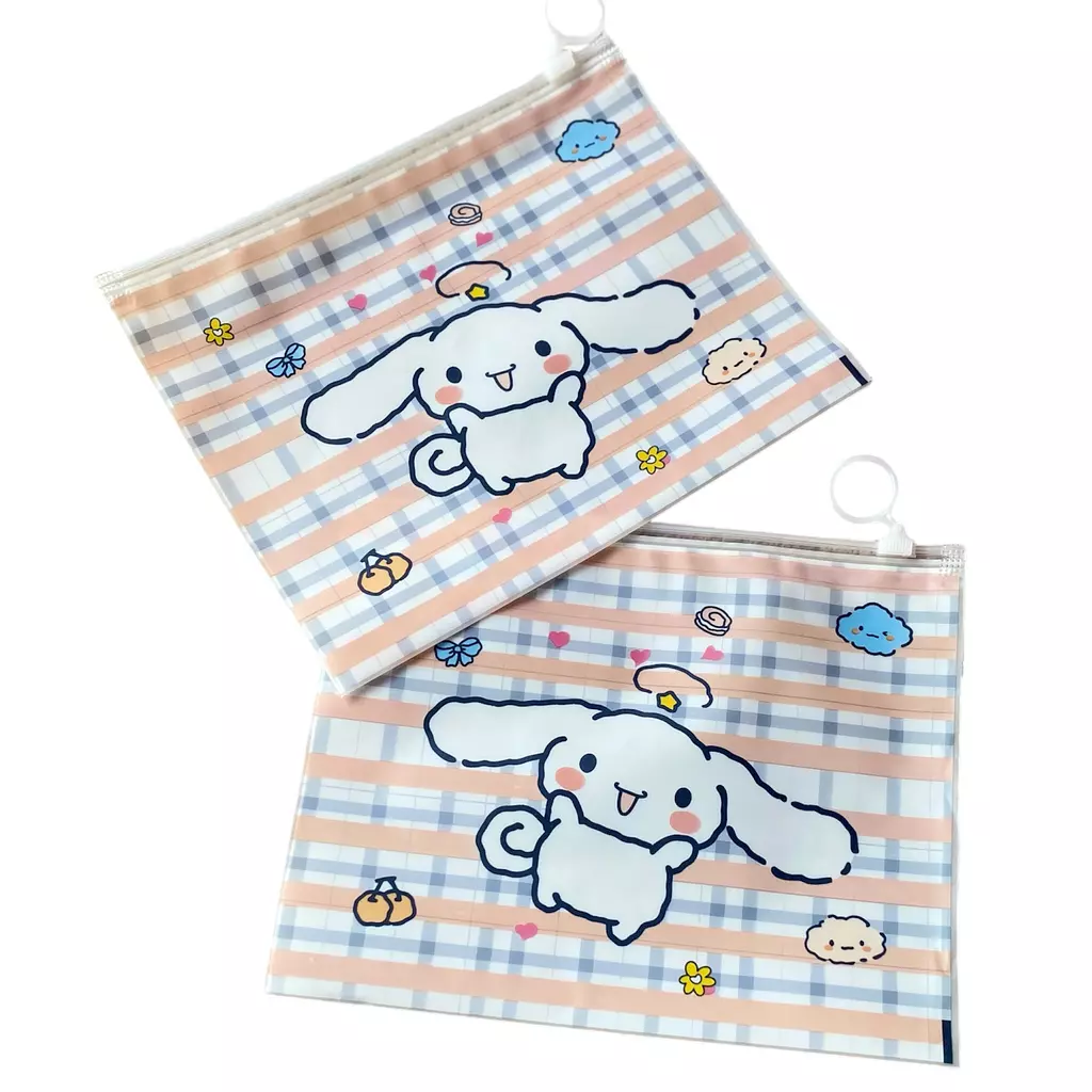 White Bunny Zip Bag - 1 Pc