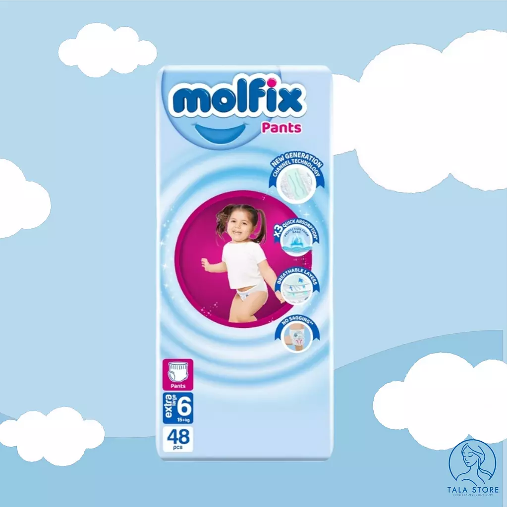 Molfix Diapers Mini Size 6 PANTS – 48 Pcs  