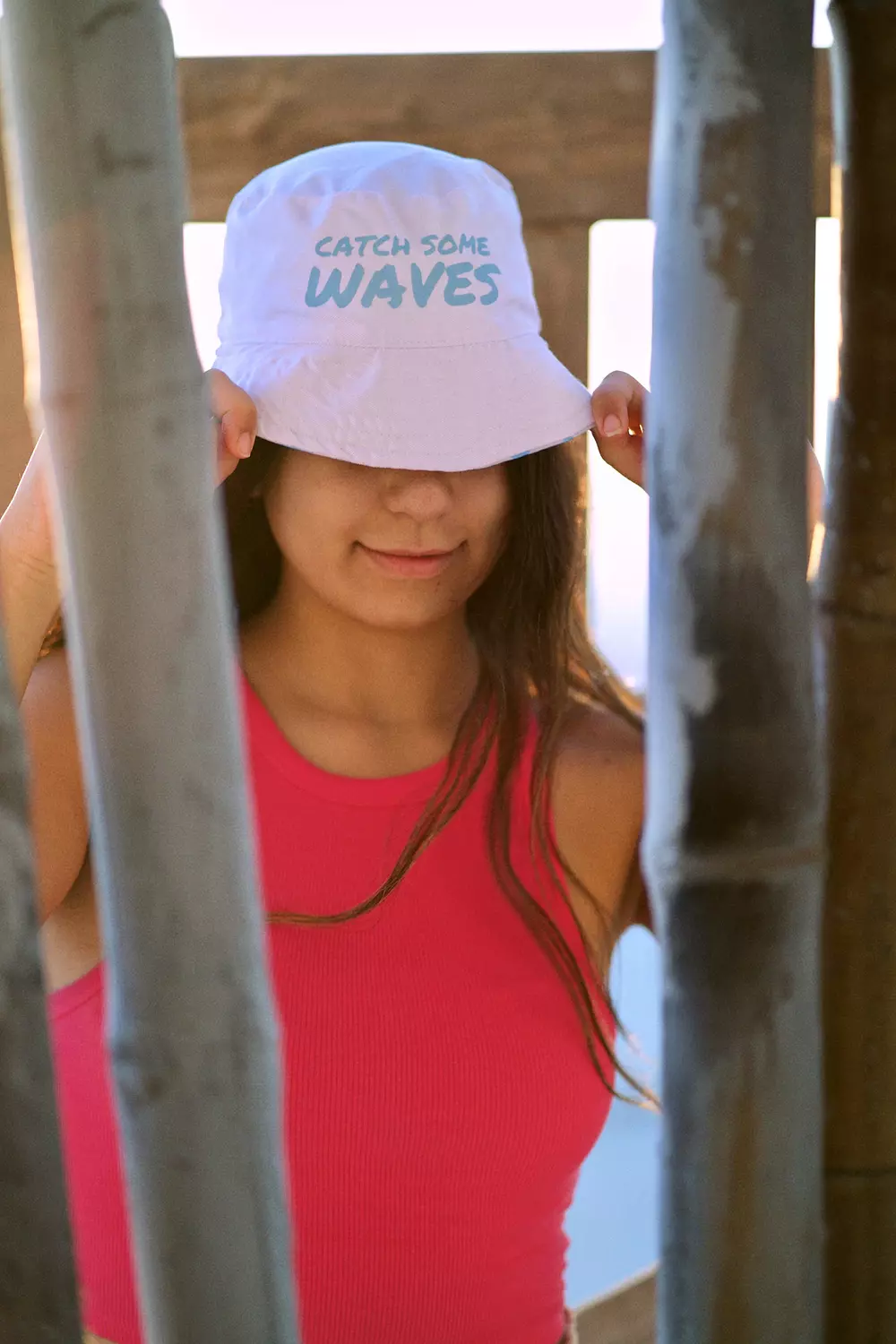 Catch Some Waves Bucket Hat 1