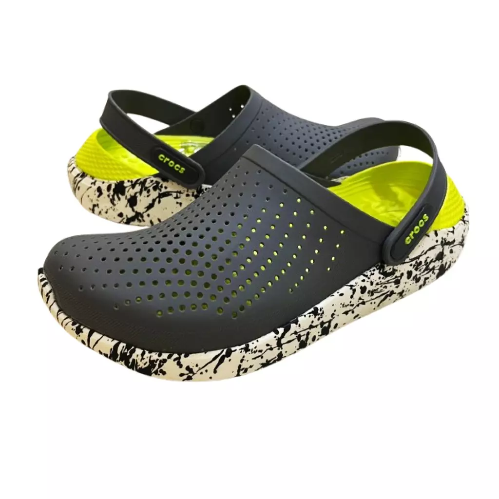 Literide Graphic Clog-Grey/Yellow