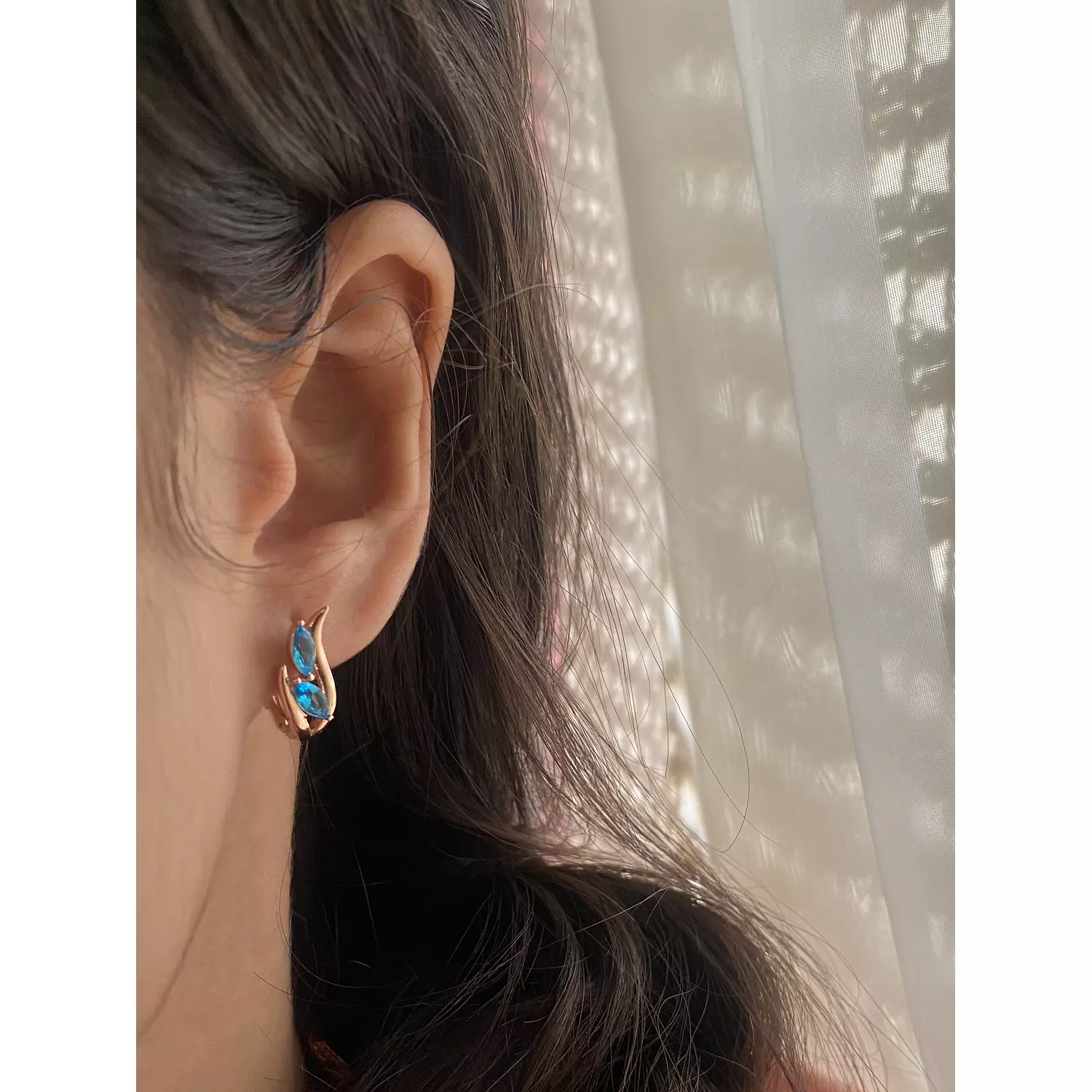 Turquoise Leaf Earrings 1