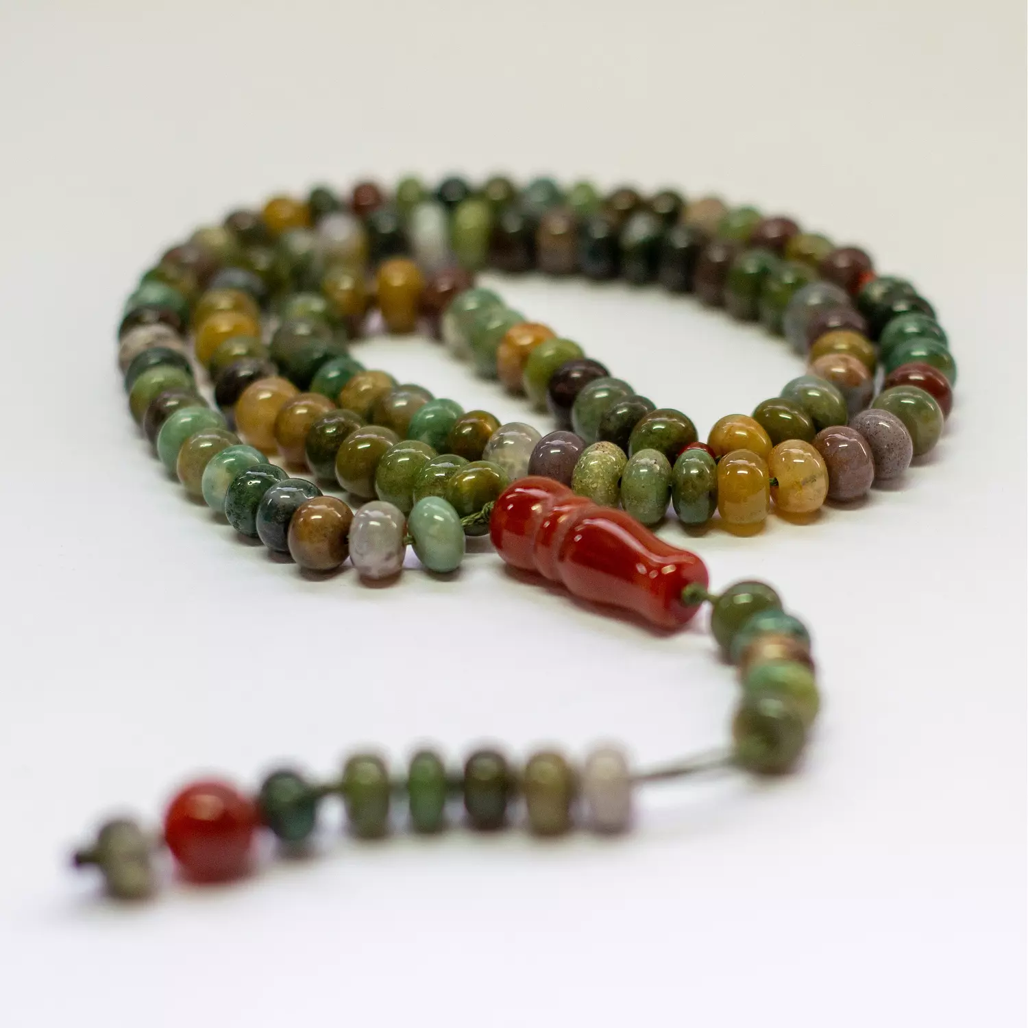 Moss Agate Rosary (100 Beads) 3