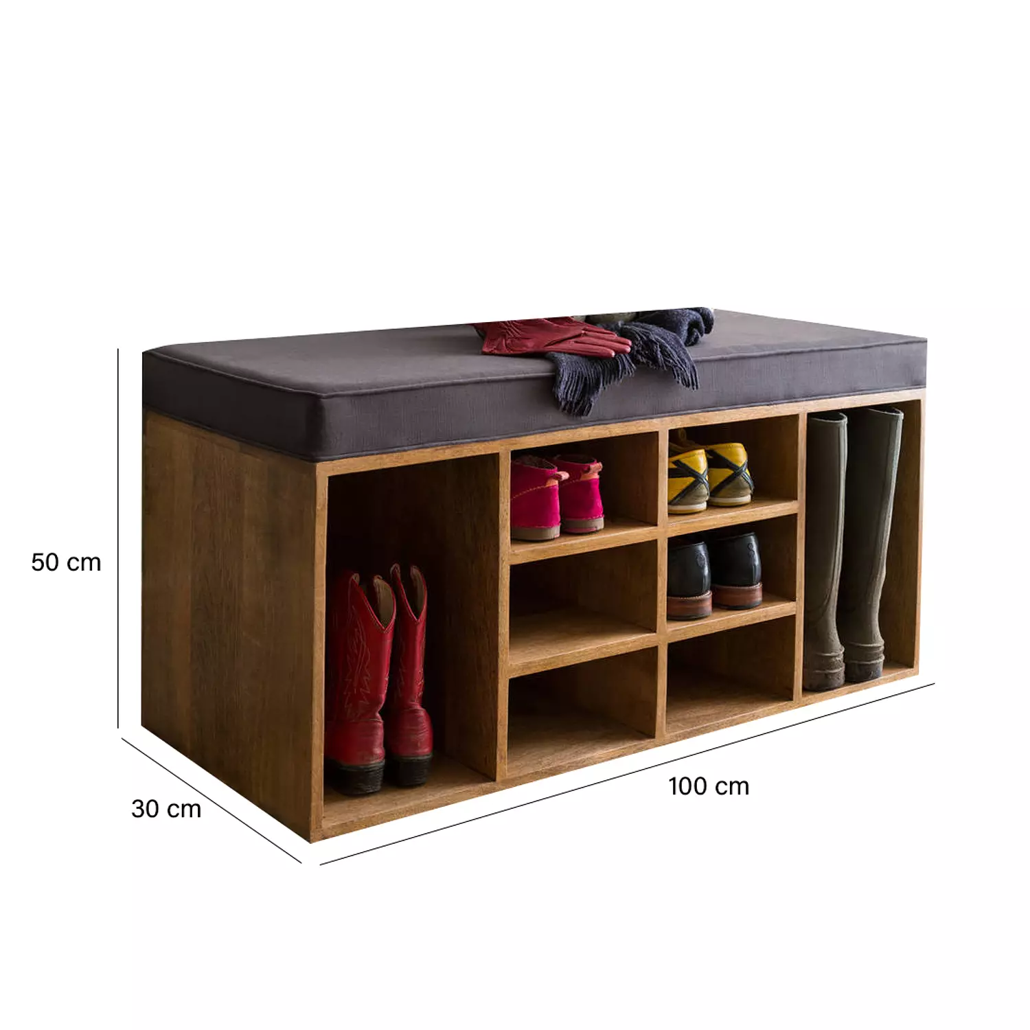 Banquette Shoe Storage 100x30x50 cm - artco.sho1 1