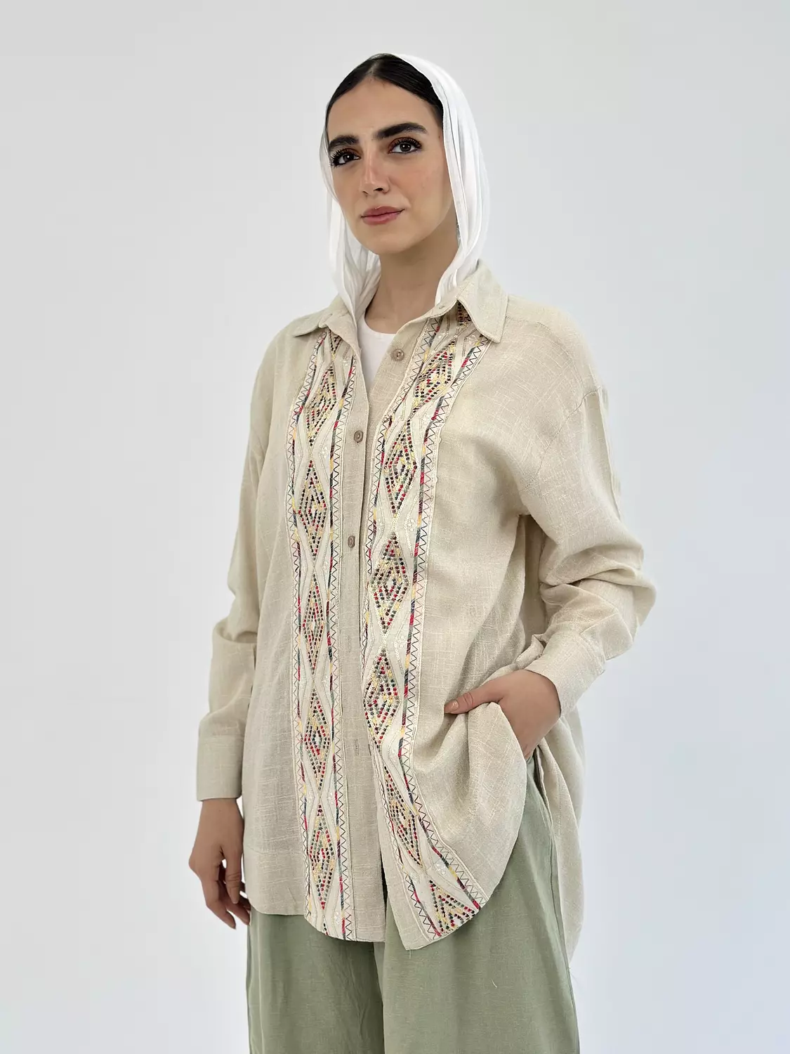 <p><strong>Indian embroidery shirt </strong></p>