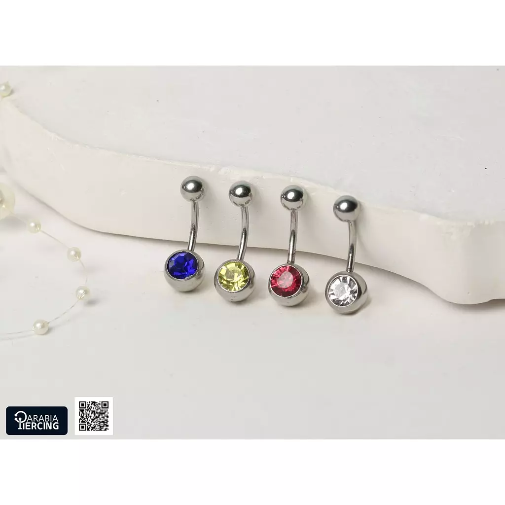 Crystal basic belly rings 