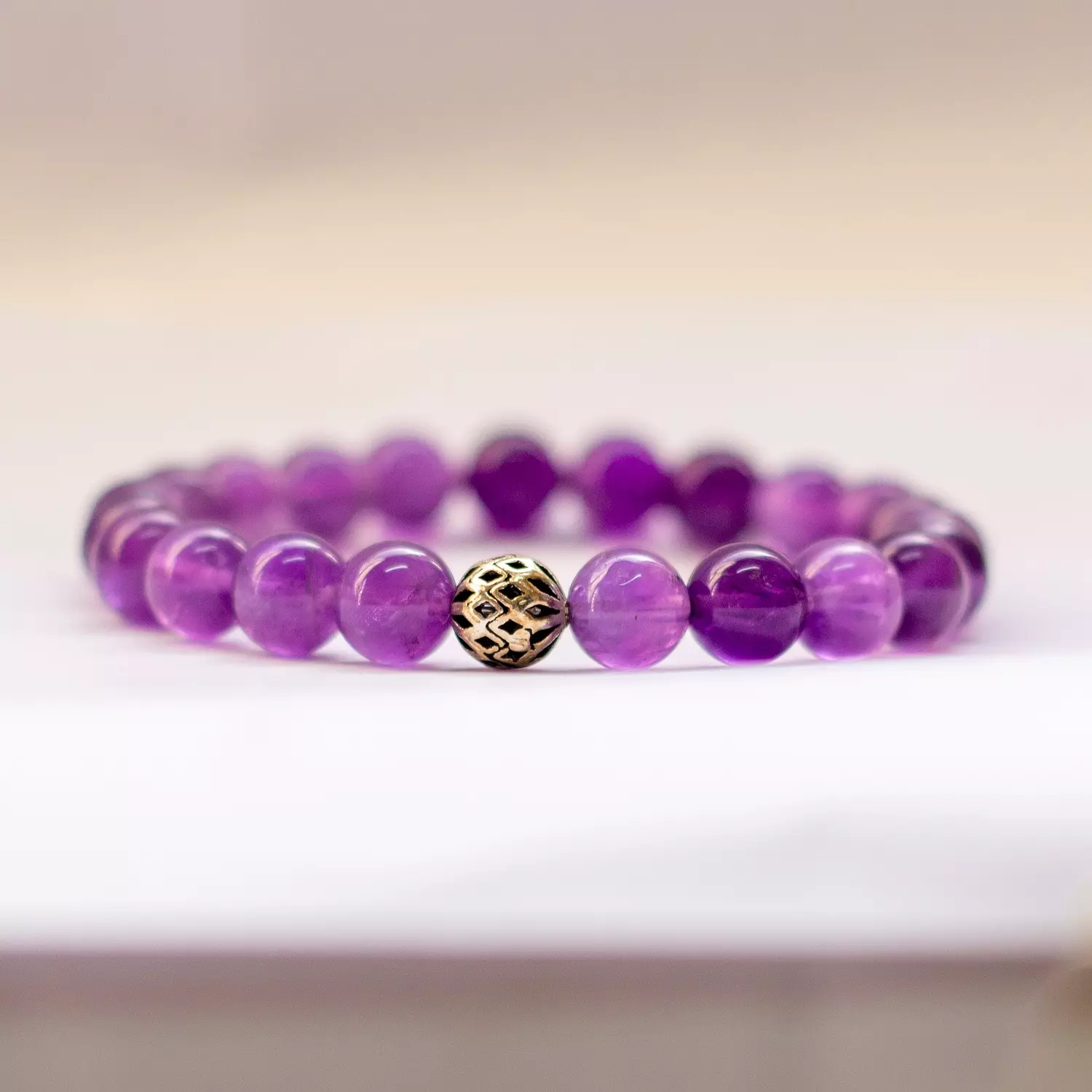 Amethyst Bracelet - 8mm-2nd-img