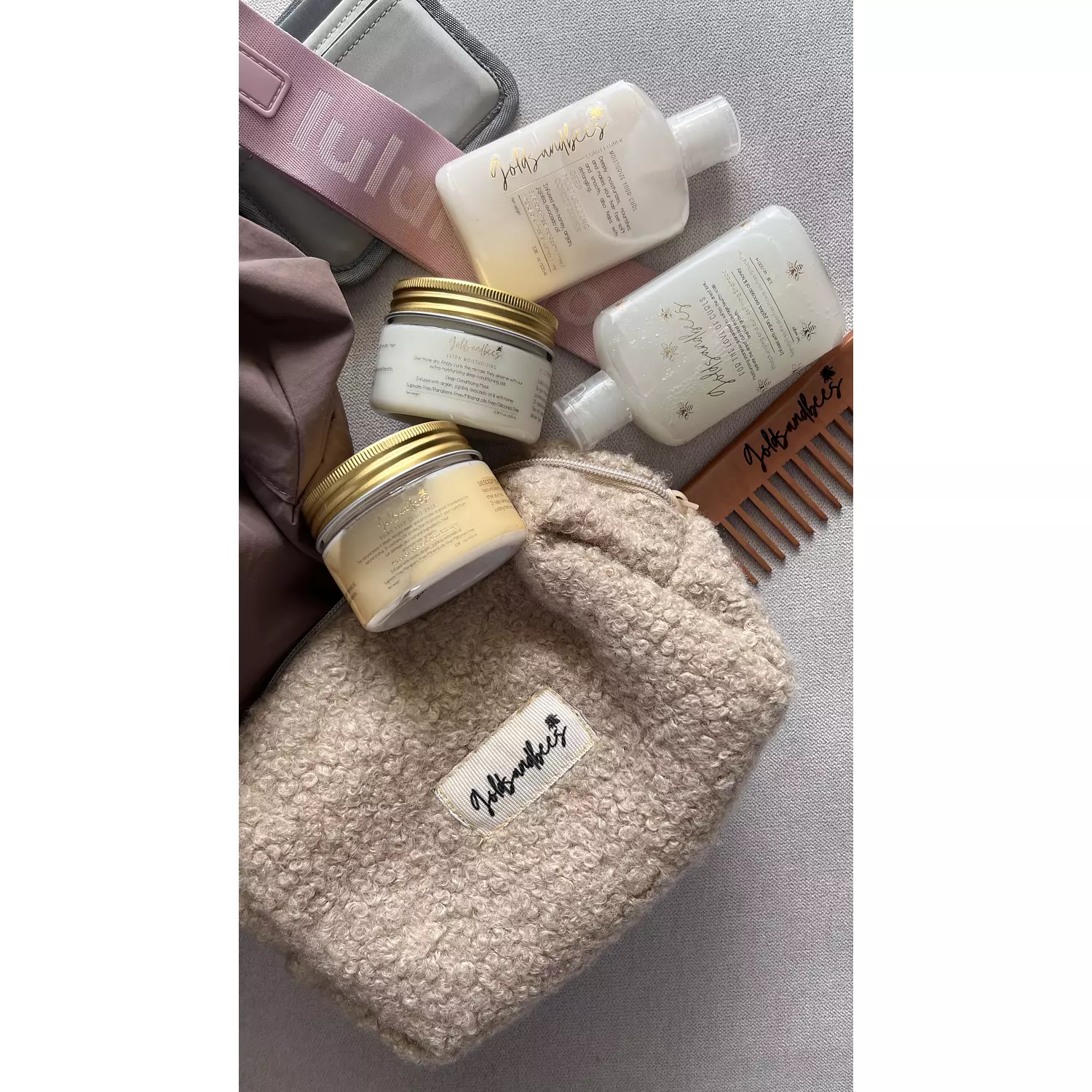 Our Honey Travel/Cosmetics Pouch With Our Honey Infused Travel Size Products 4