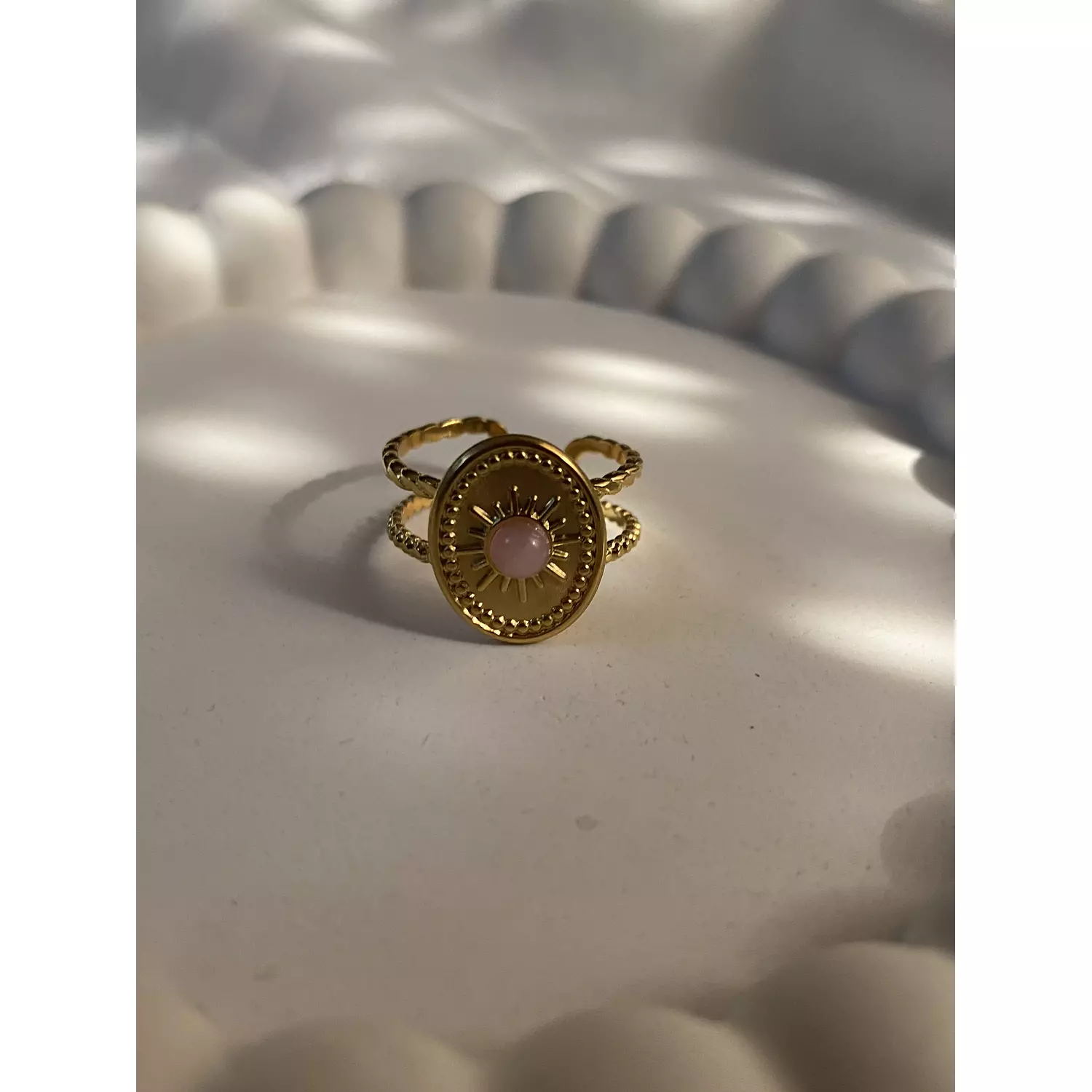 Sided pink sunshine ring 1