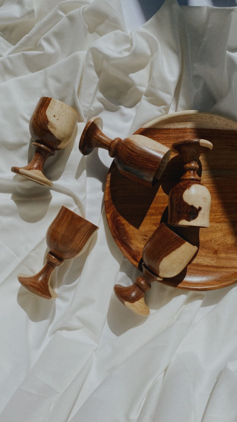 Raw wooden cups 2