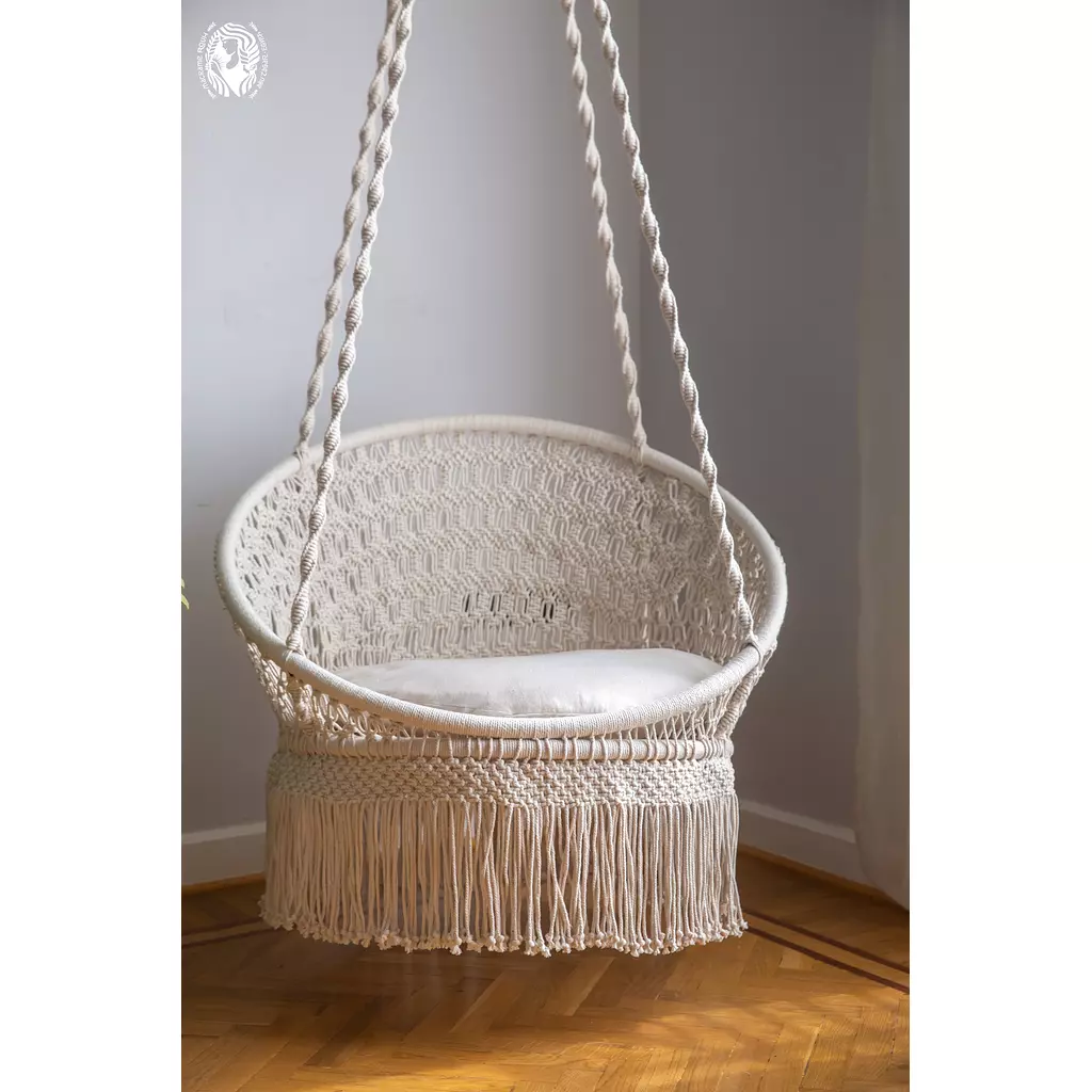 SQUARE CIRCLE MACRAME SWING