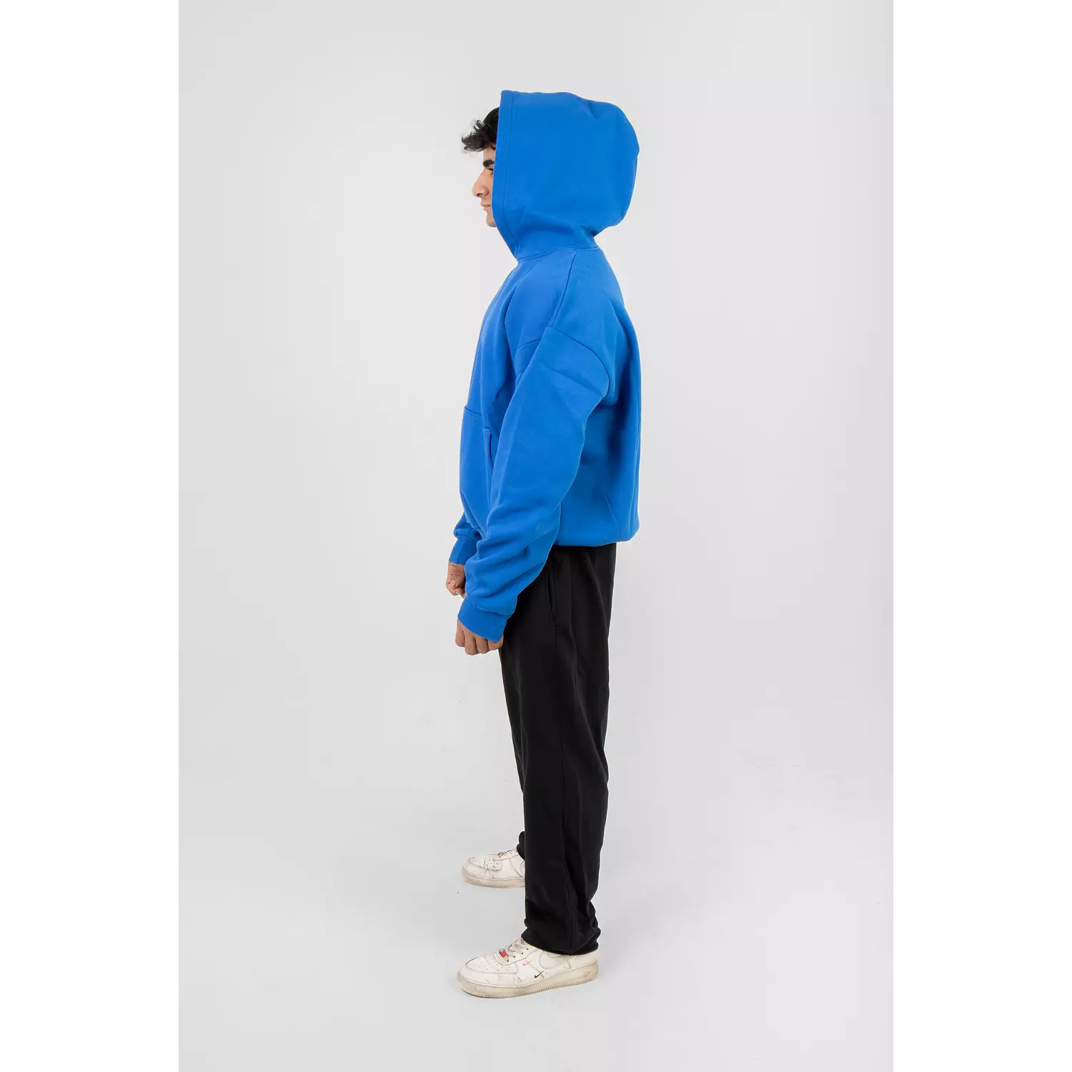 oversized Blue   Hoodie  1