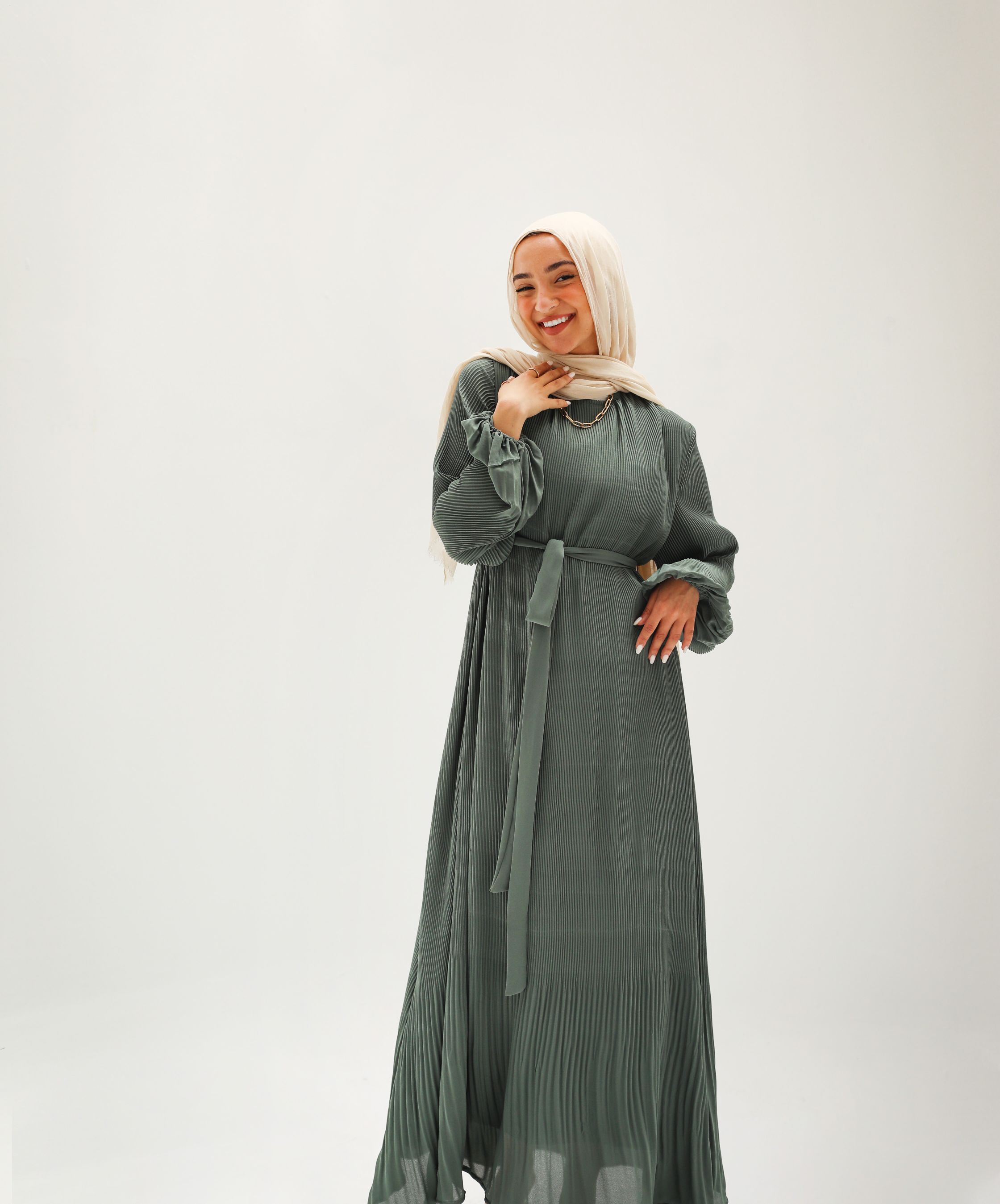 Olive Dreamy Swirl Dress 3