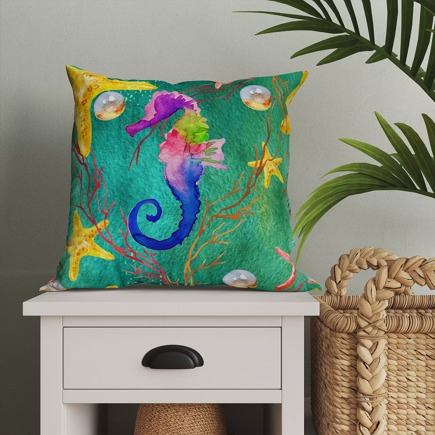 Sea horse Cushion hover image