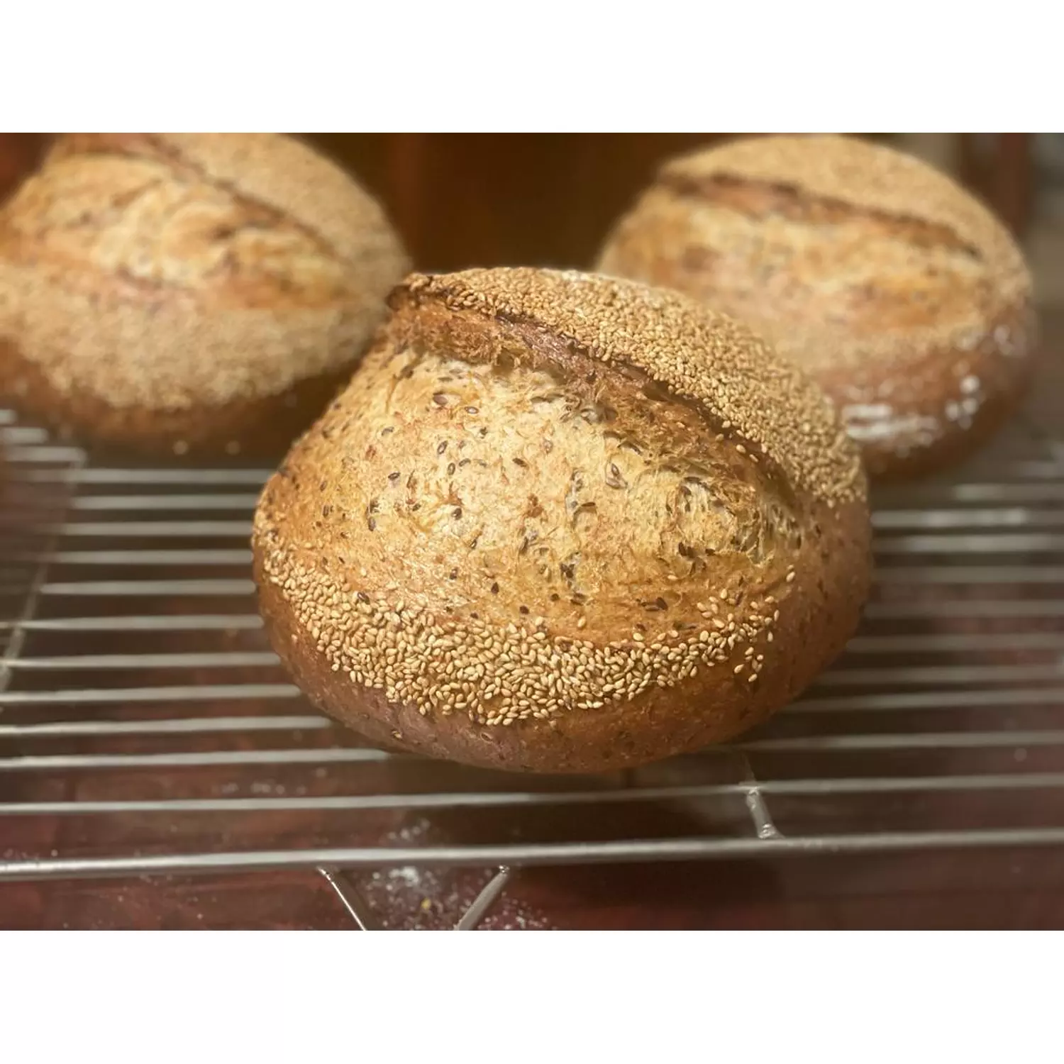 Flaxseed & Roasted Sesame Bread 0