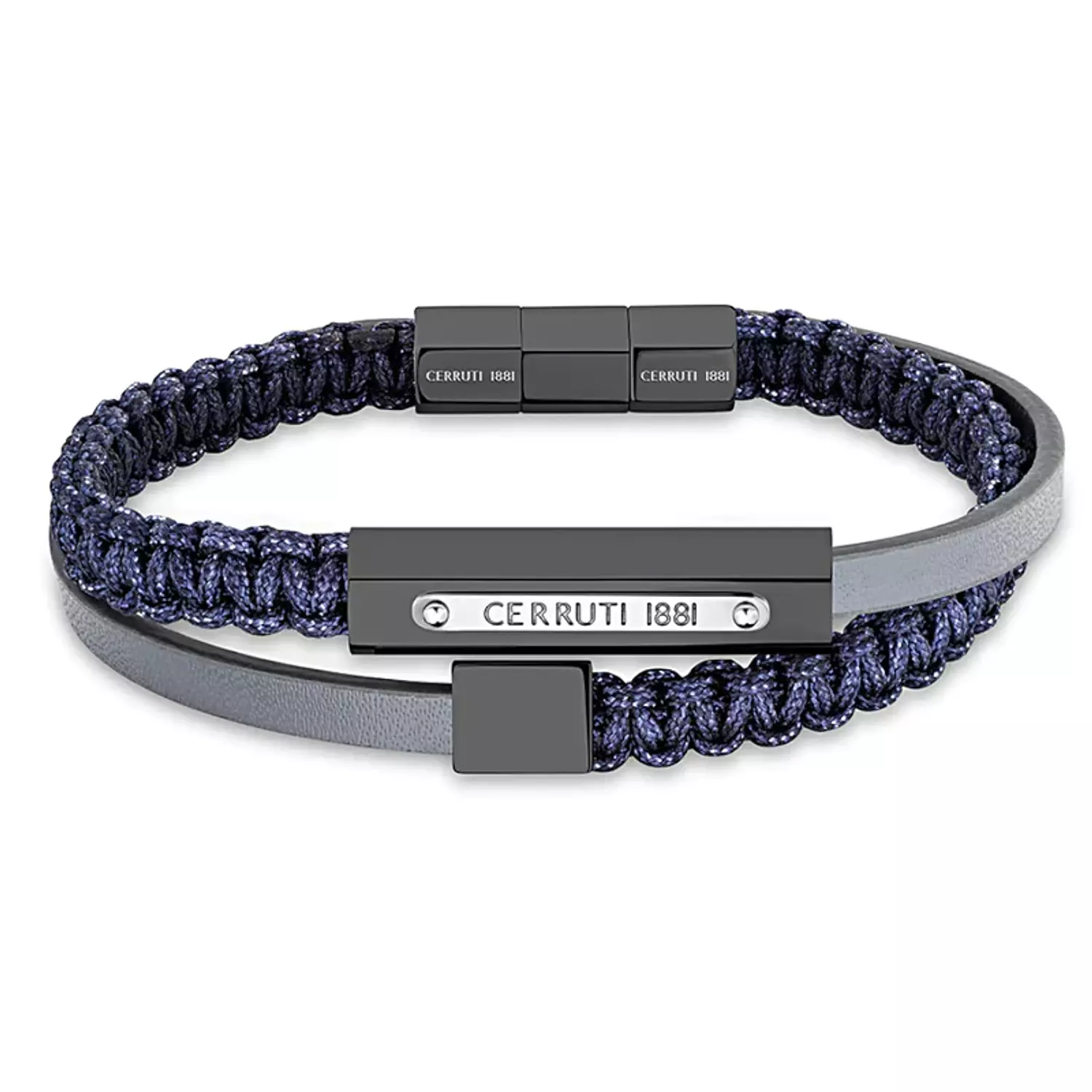Cerruti 1881 Men's Bracelet (Grey/Blue, CIAGB2127102) hover image