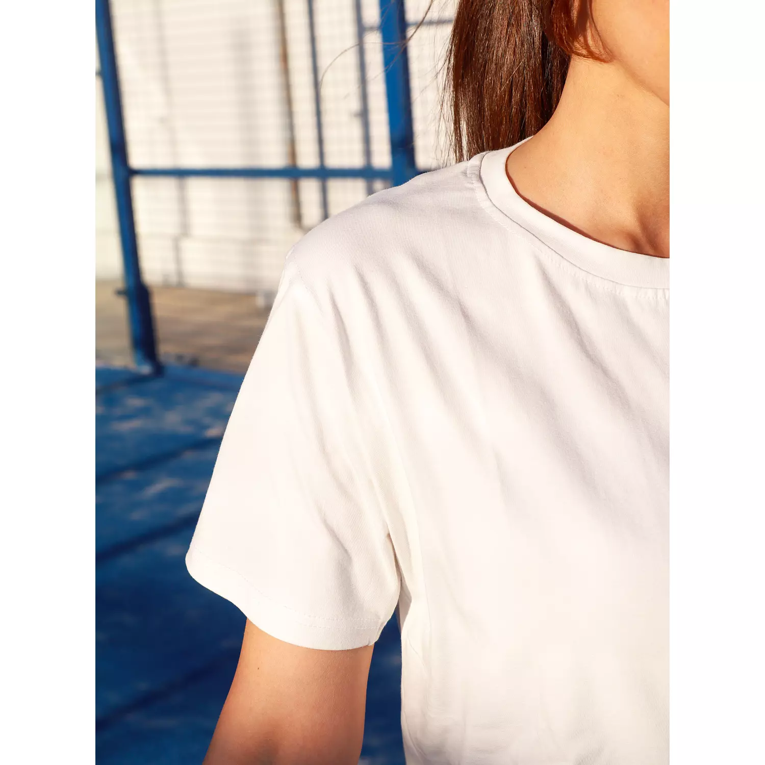 Unisex White Cotton T-Shirt 1