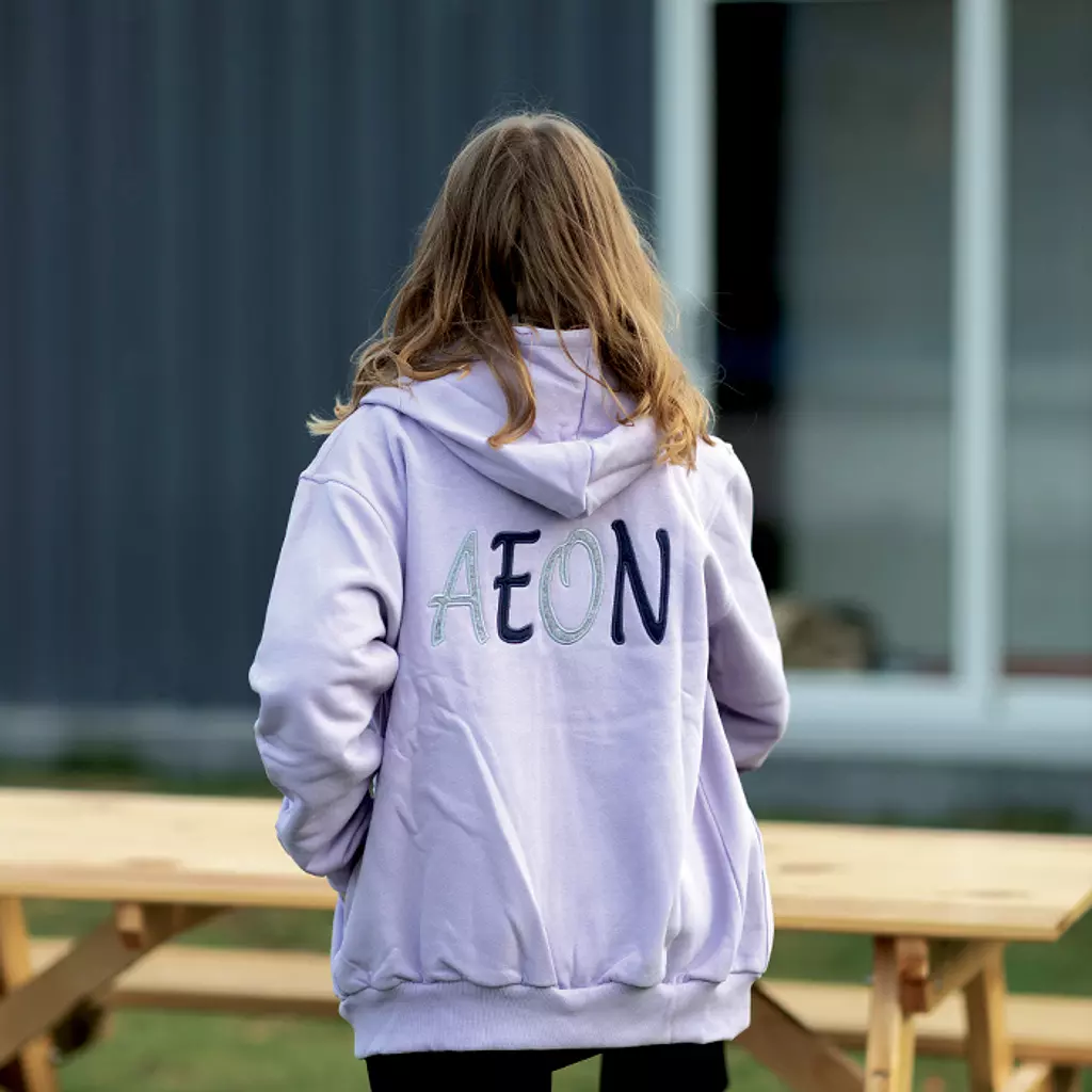 Aeon Zip Hoodie Purple