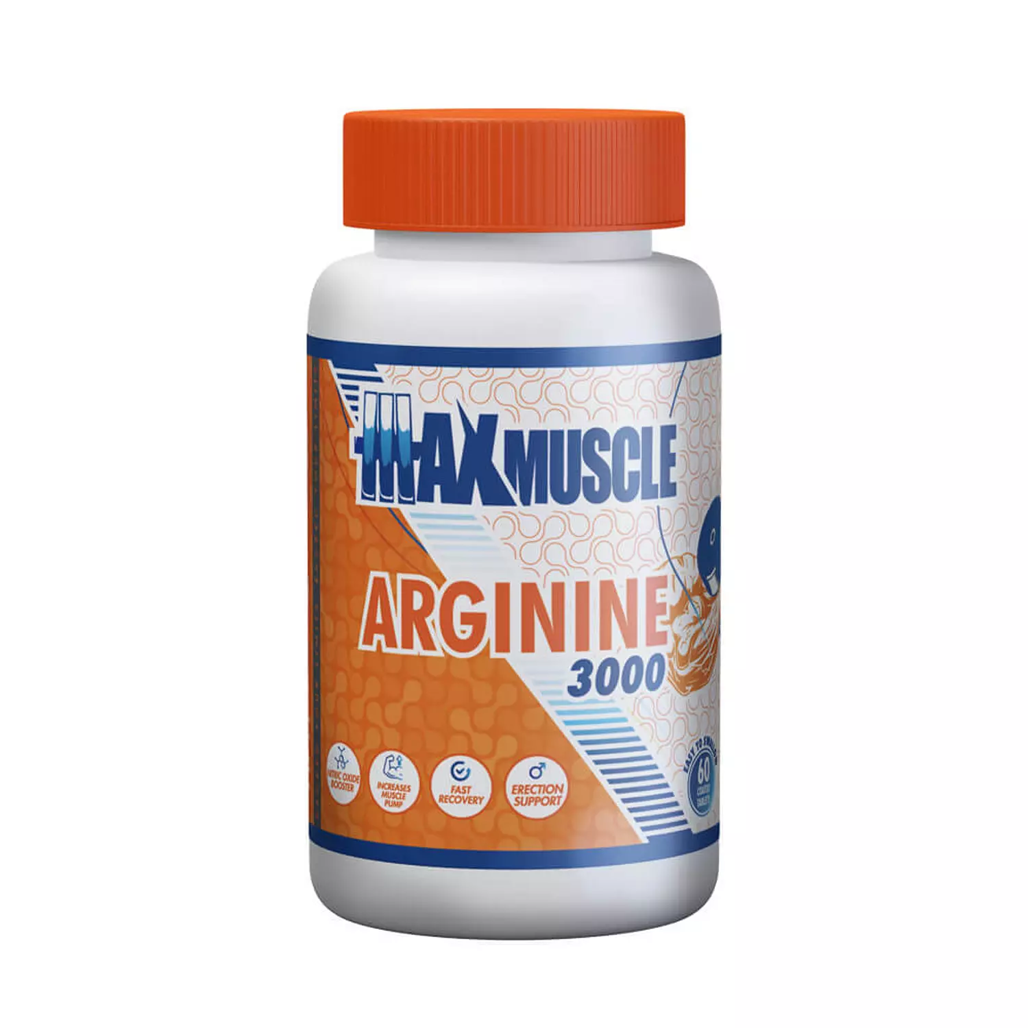 Max Muscle Arginine 3000-30Serv.-60Coated Tablets hover image