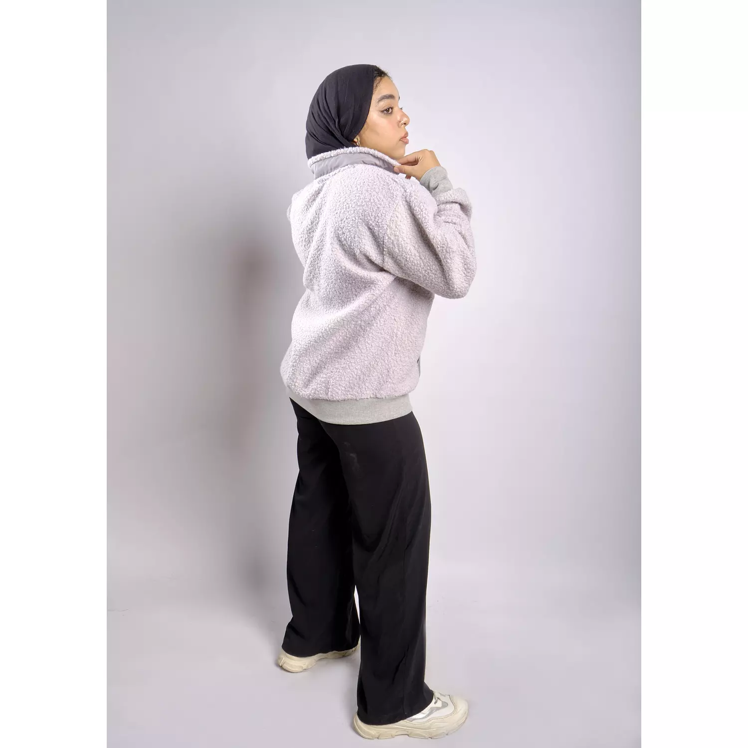 oversize half-zipped  sweatshirt 5