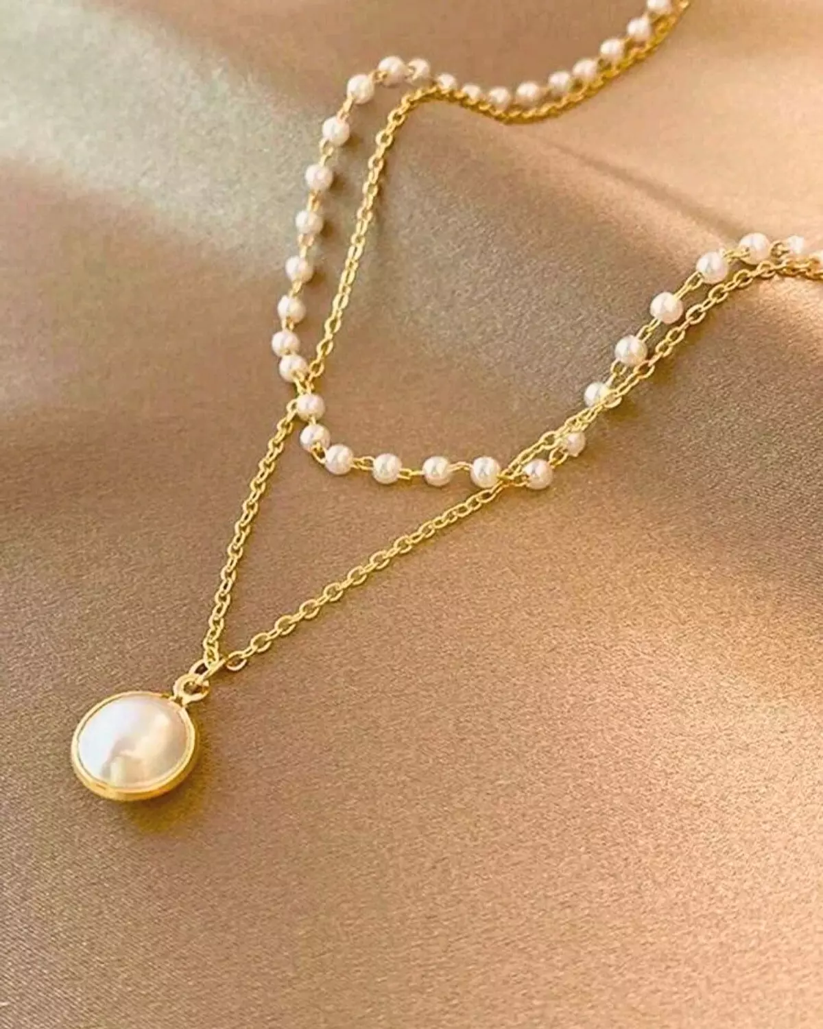 Double Pearl Necklace 3