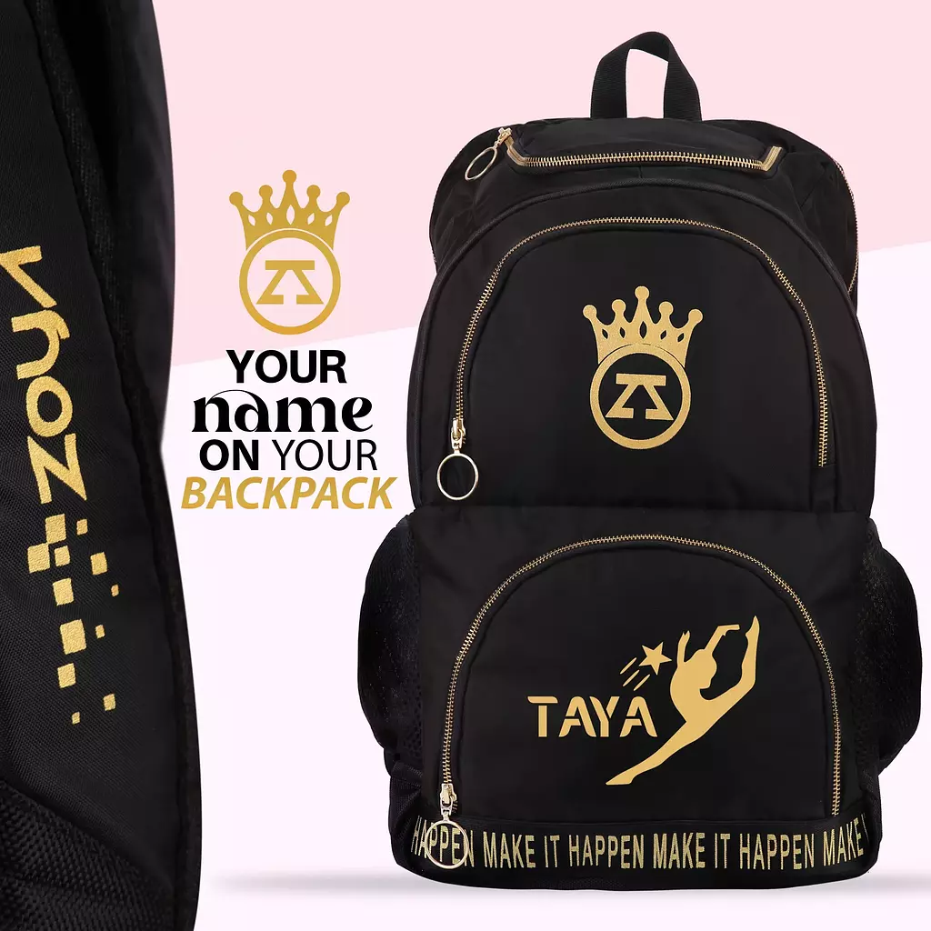 Zoya - Gymnastics Gold Star Backpack | Customizable 