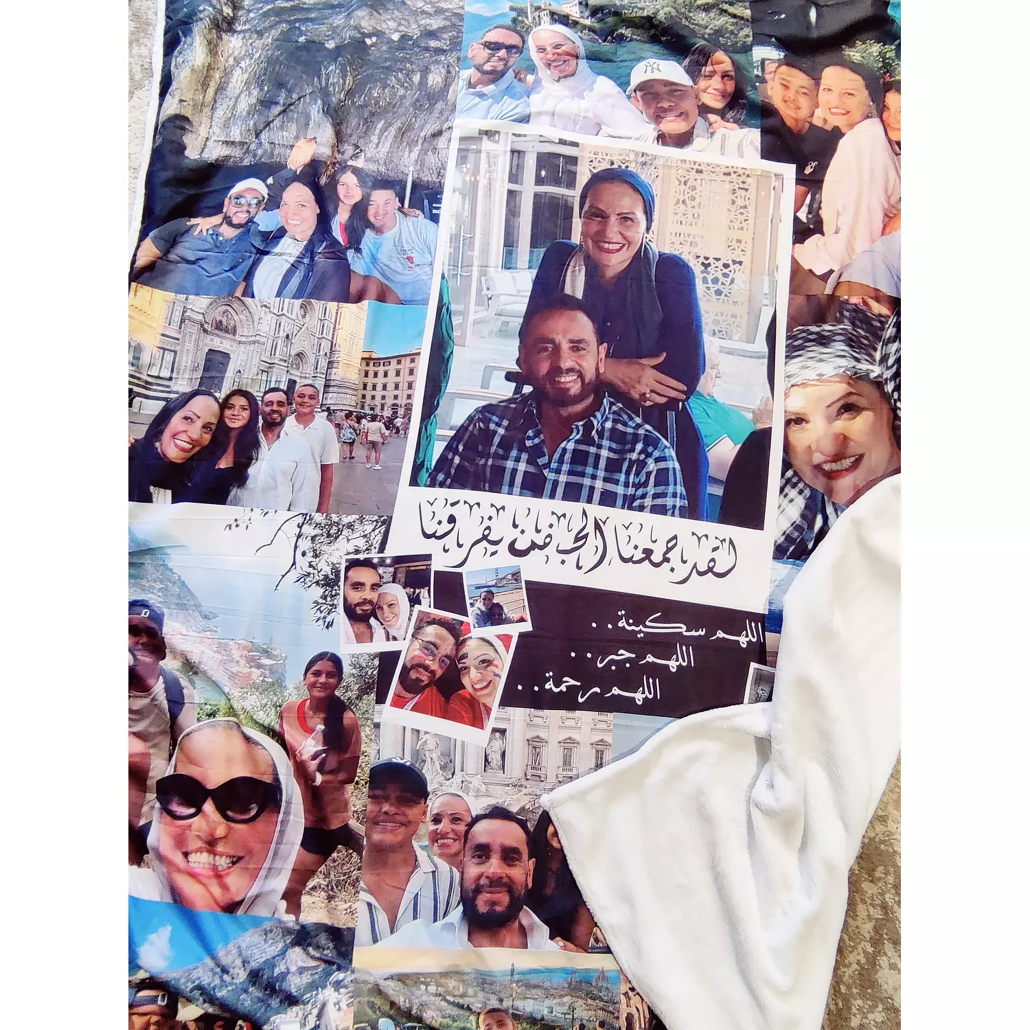 Customized Polaroid Collage Blanket  hover image