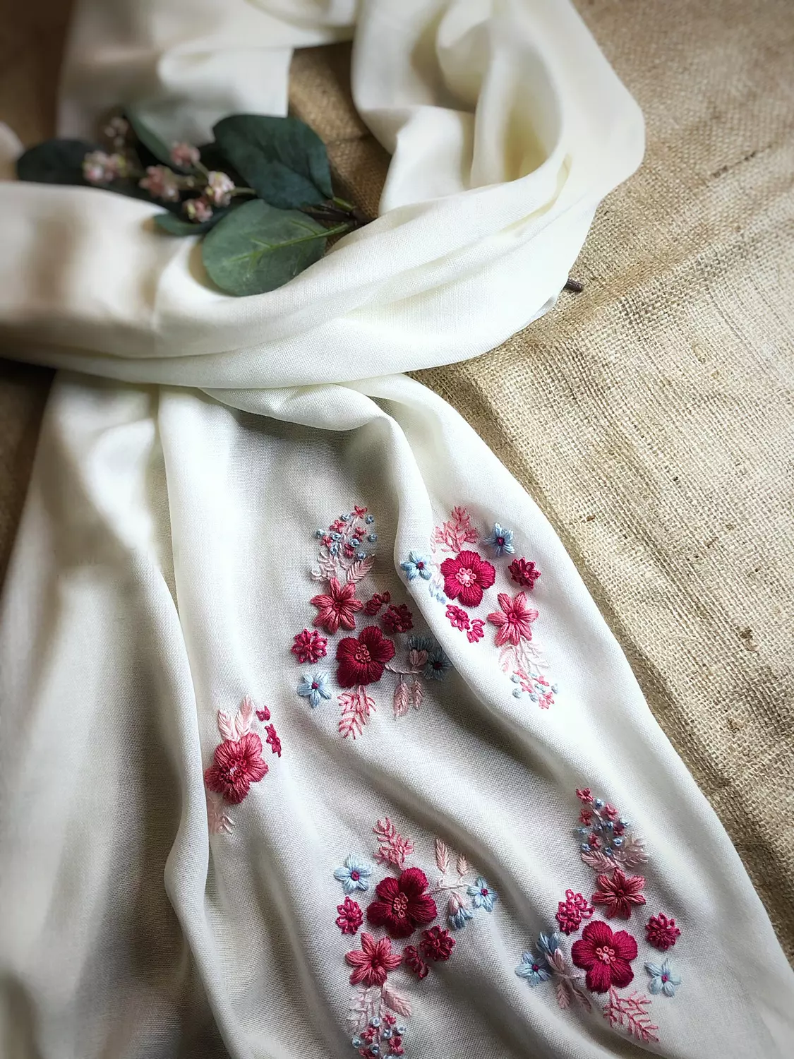 Roseate Floral Pashmina-2nd-img