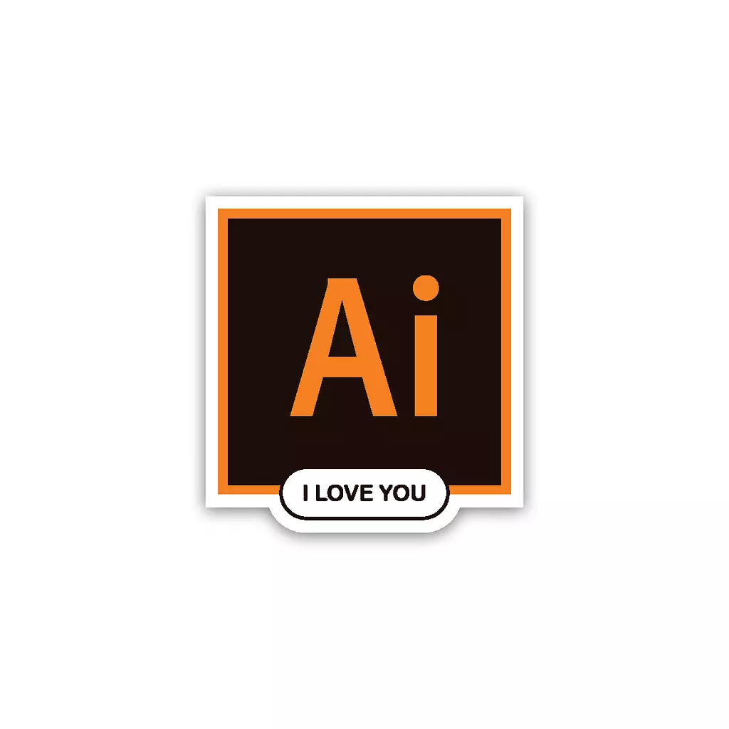 Adobe Icon - Microsoft - I love you 