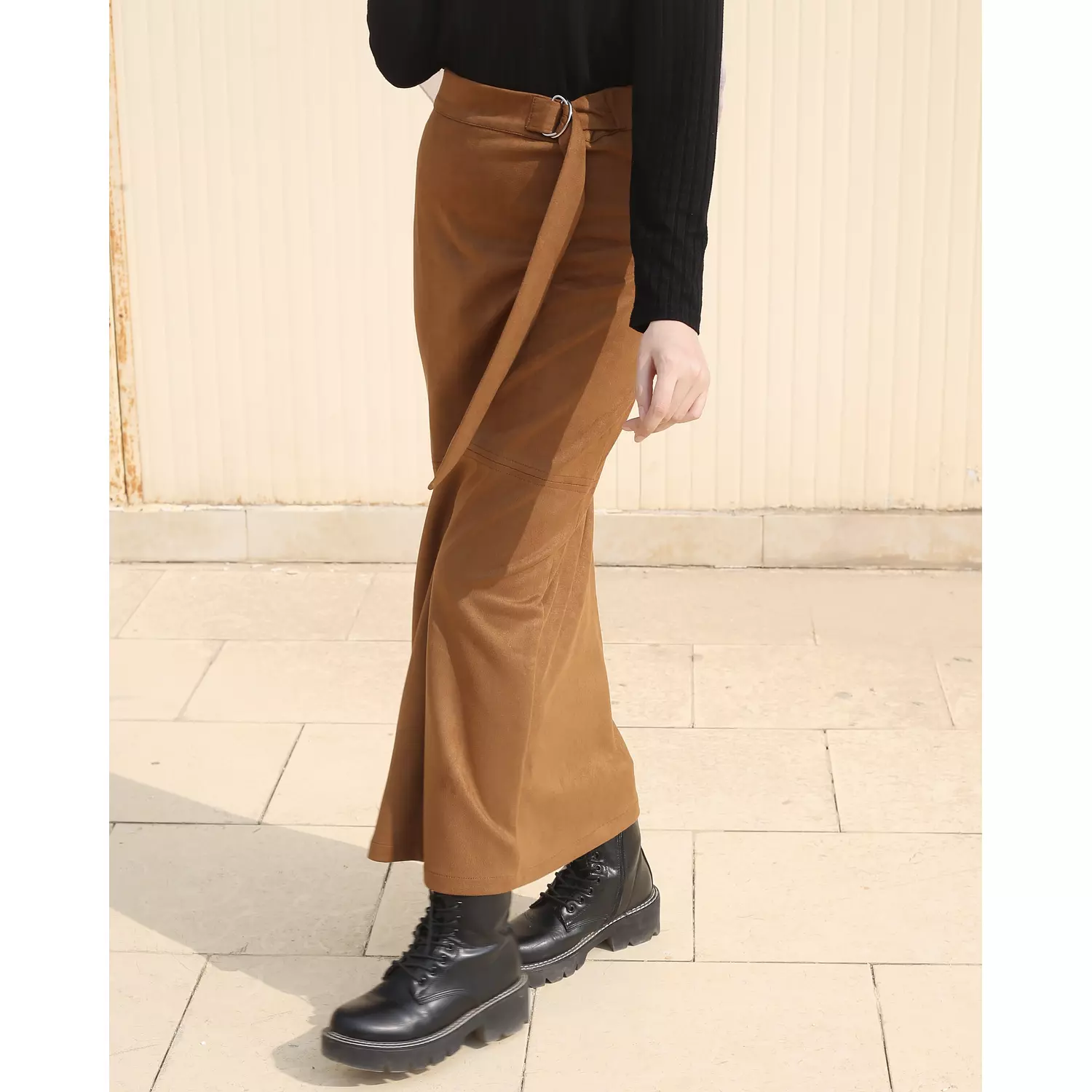 Embraced Skirt in Camel Brown hover image