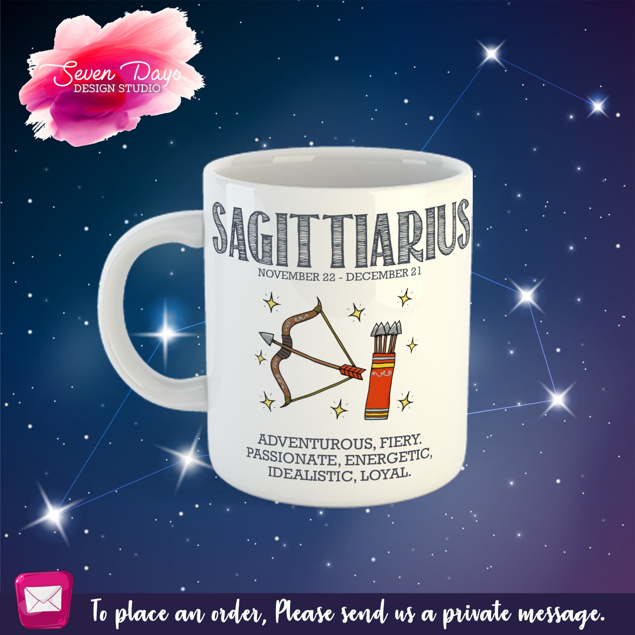 Sagittarius Mug, Bottle or Travel Mug hover image