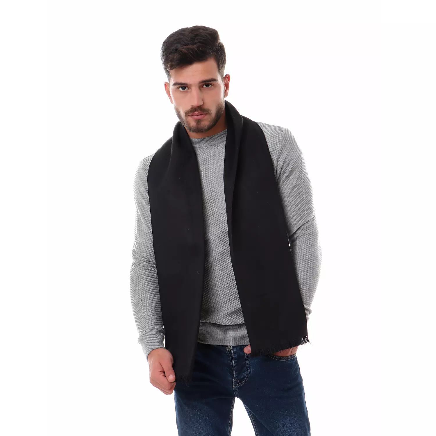 Classic Scarf - Black hover image