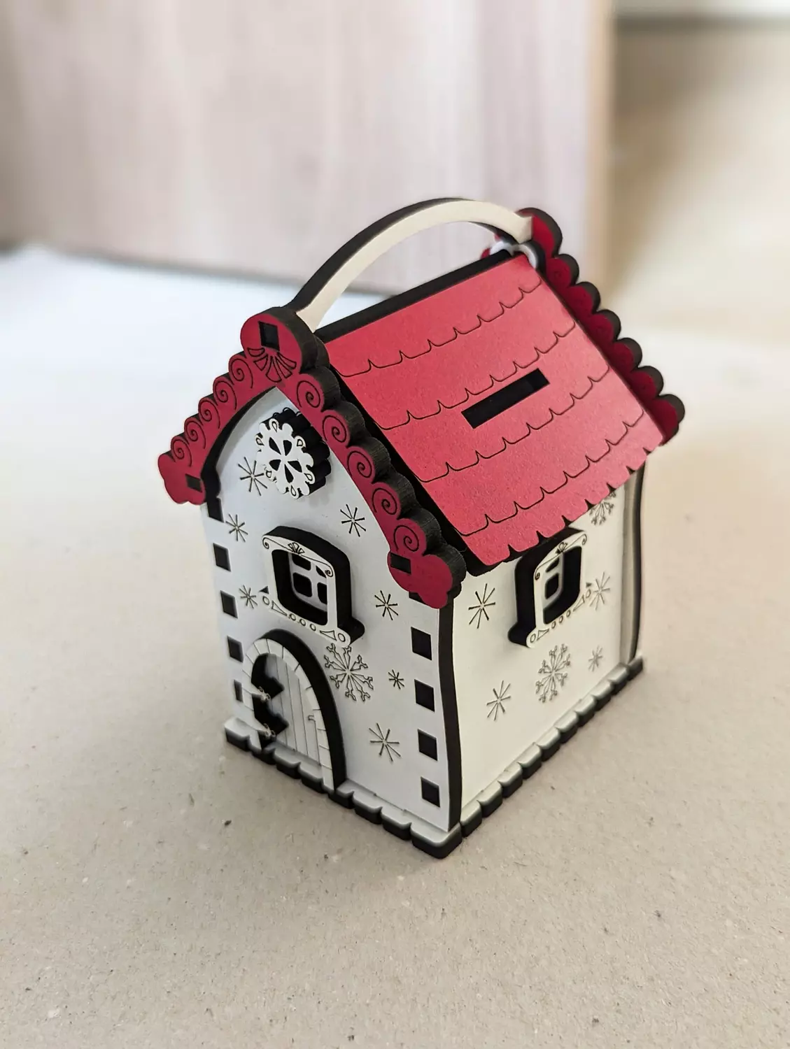 Personalized Christmas house & safe 1