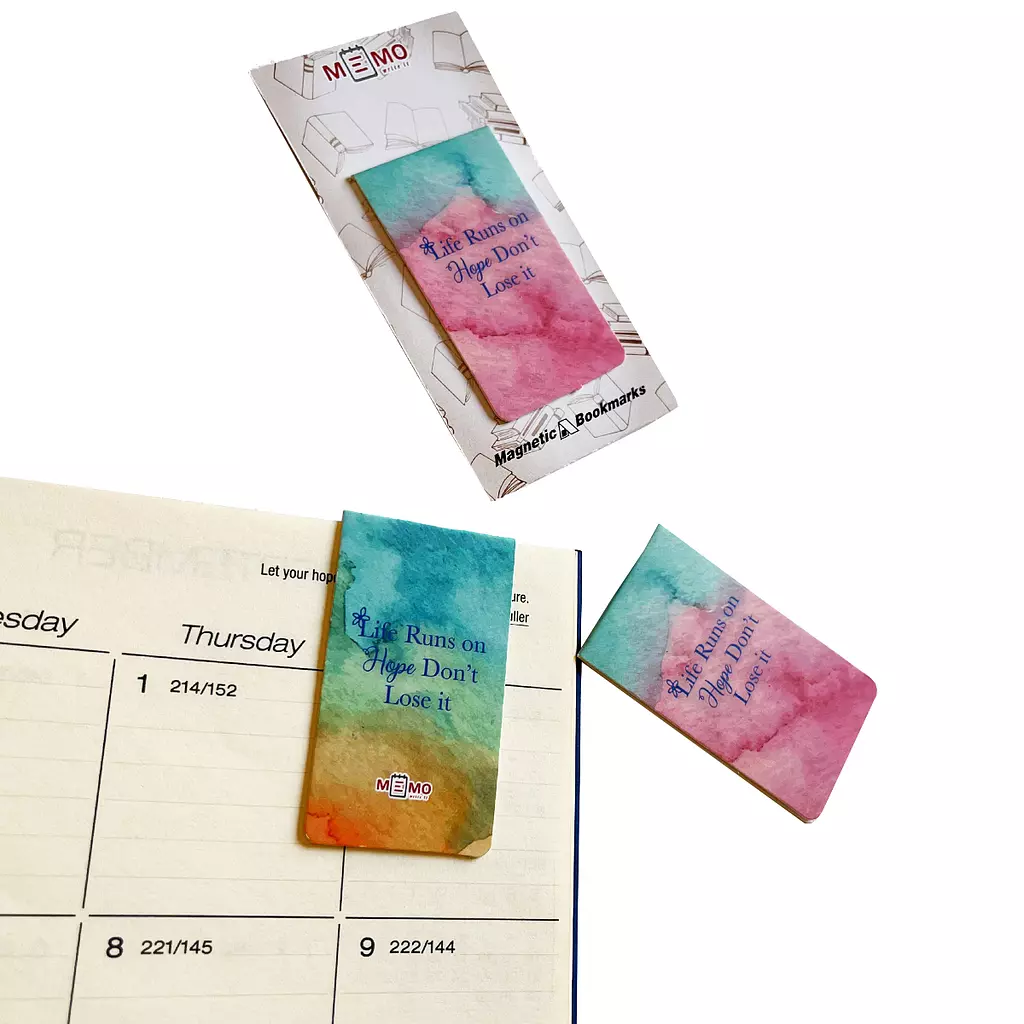 Memo Magnetic Bookmark “Hope” Pink (1 pcs)