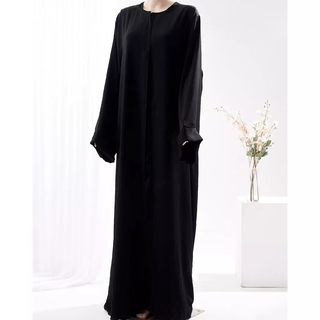 Silk opened Abaya